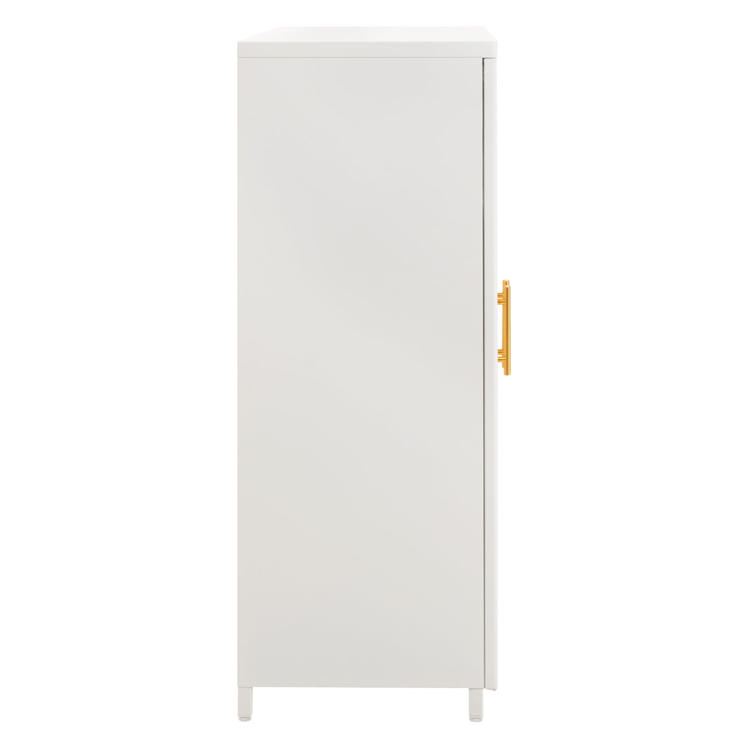 Витринен шкаф  CARIL бял цвят 80x37-40x102см