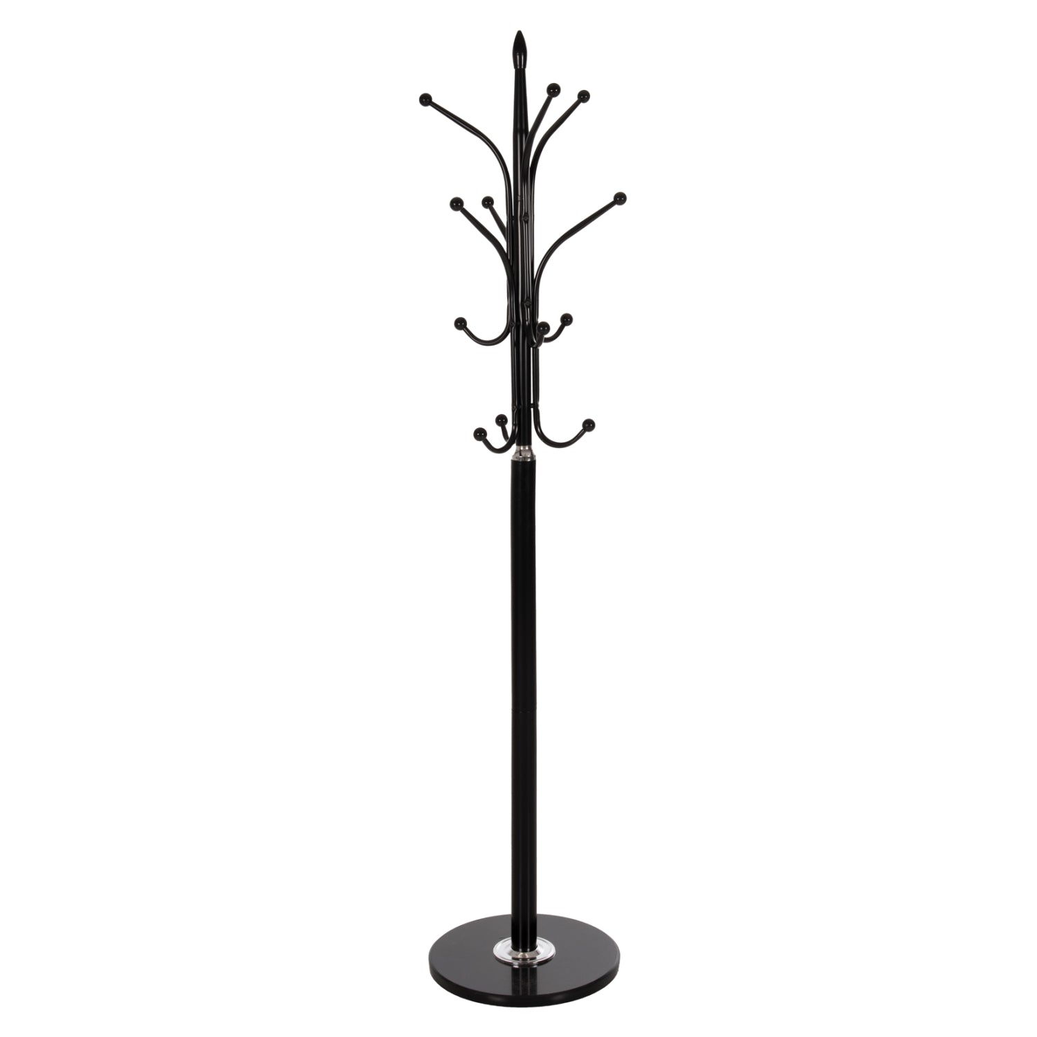 Закачалка с 13 места метални в черно φ37x180см