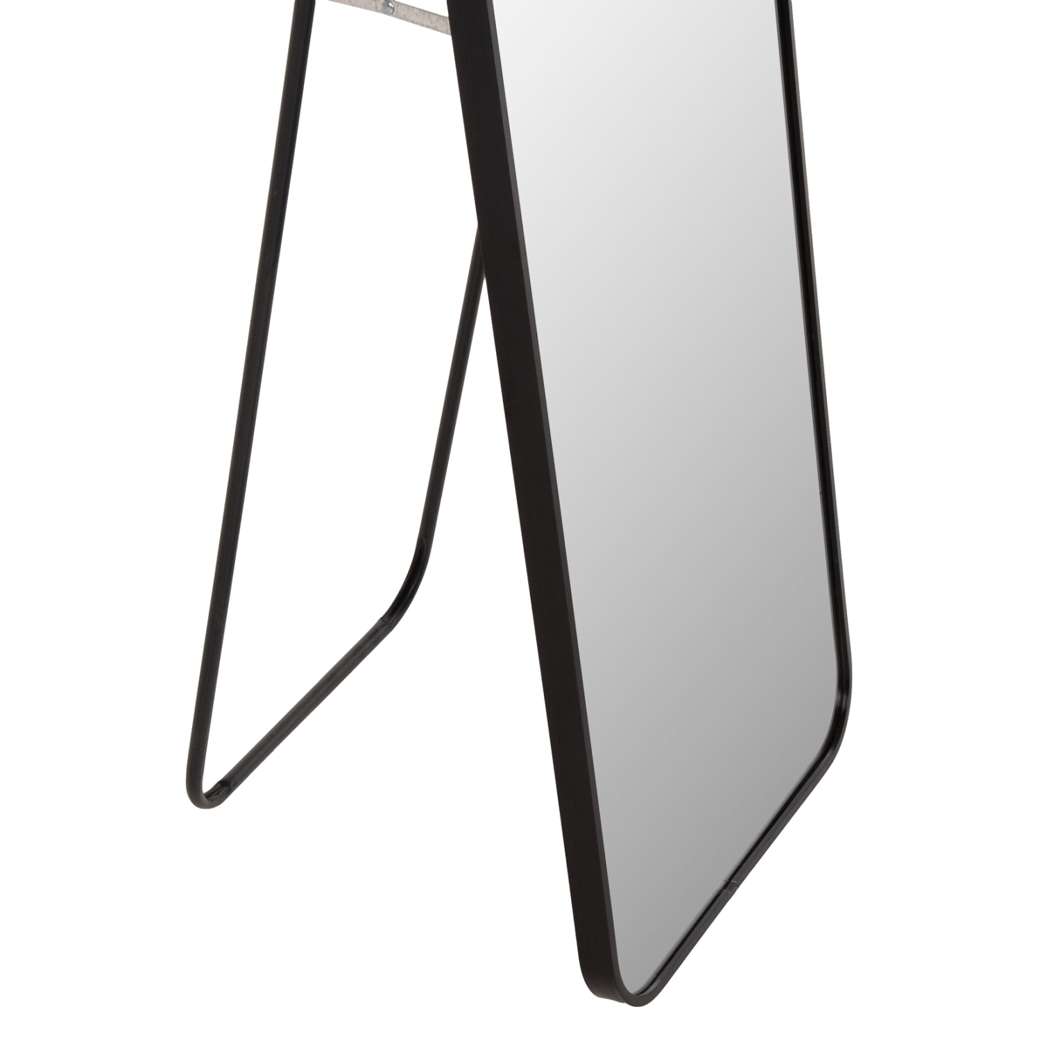 Подово огледало  BOELY алуминиева рамка в черен цвят 40х35х160см.