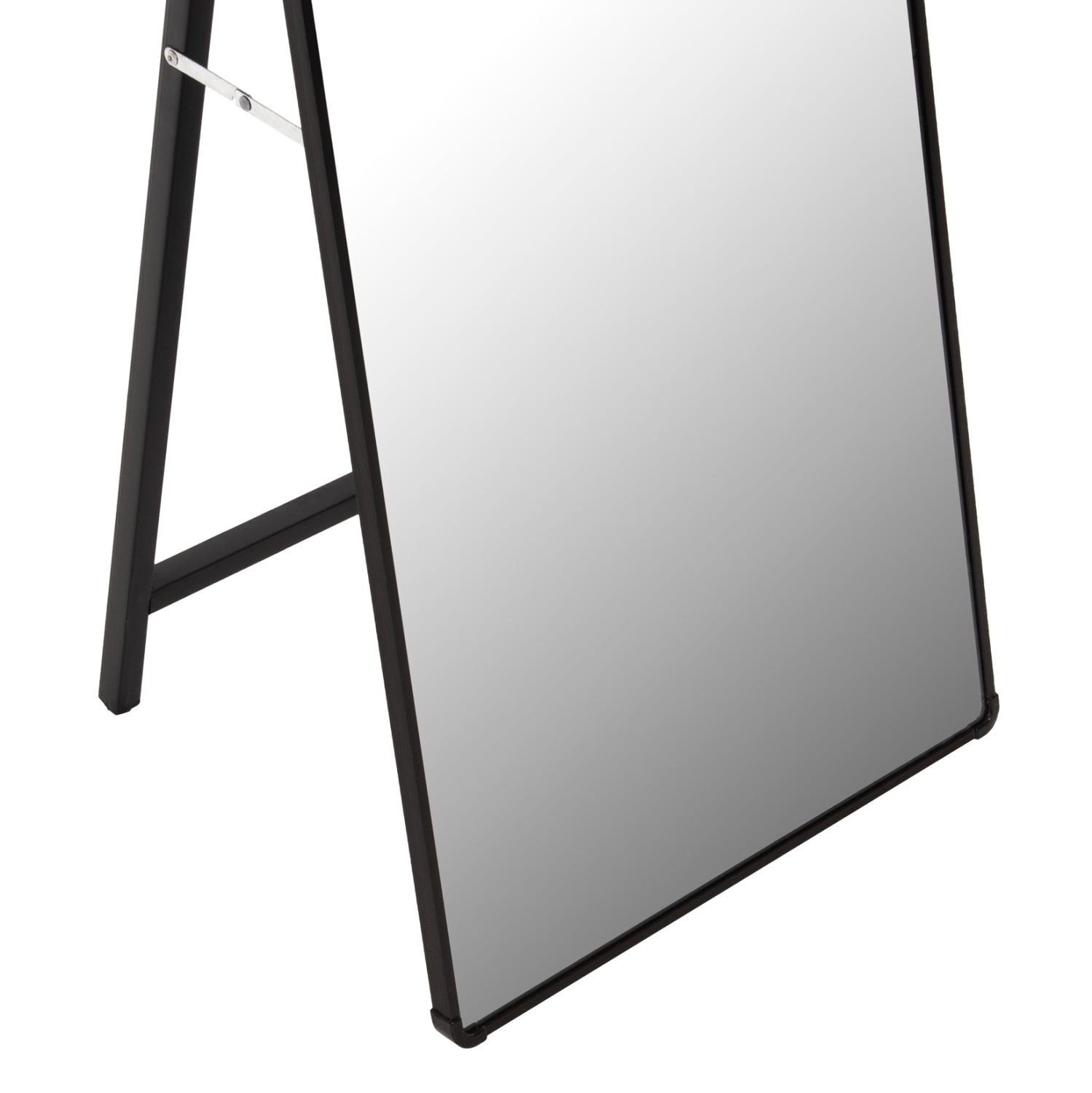 Подово огледало JOELY алуминиева рамка в черен цвят 40х31х160см.