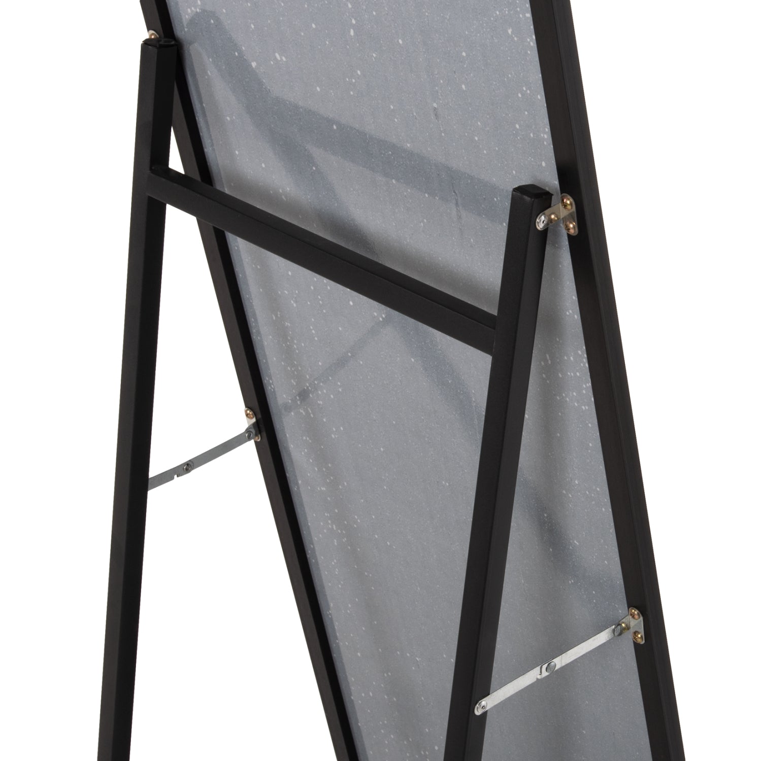 Подово огледало JOELY алуминиева рамка в черен цвят 40х31х160см.