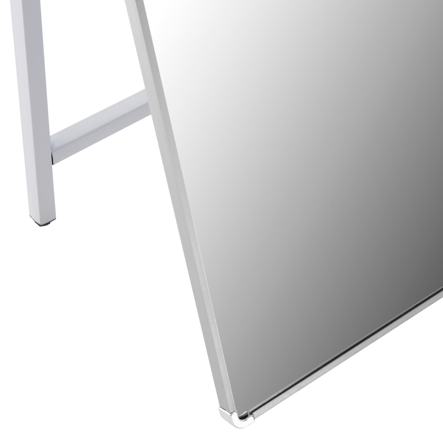 Подово огледало joely с алуминиева рамка в сребрист цвят 40x31x160см