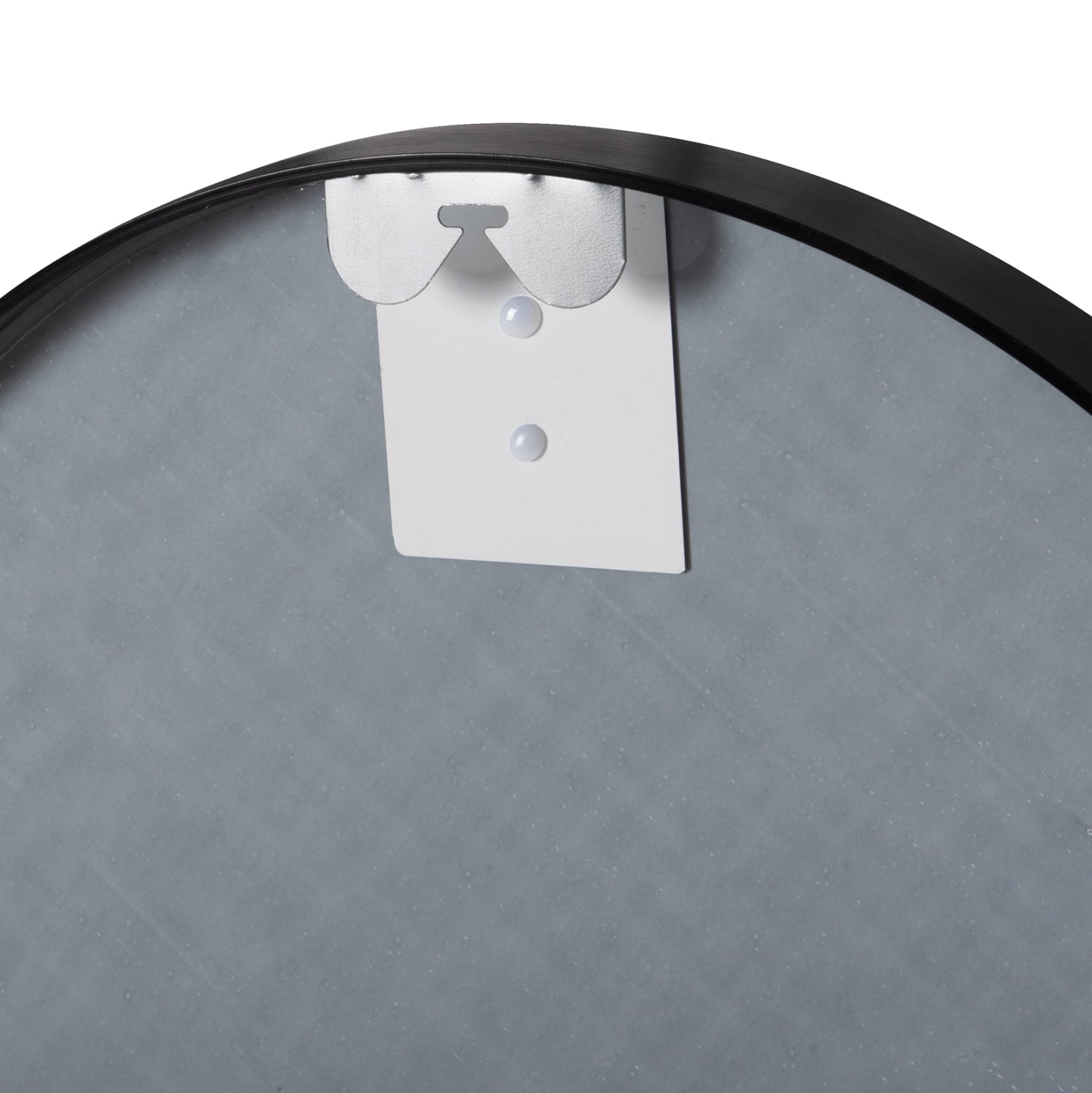 Стенно огледало алуминиева рамка в черен цвят Φ50х3см.