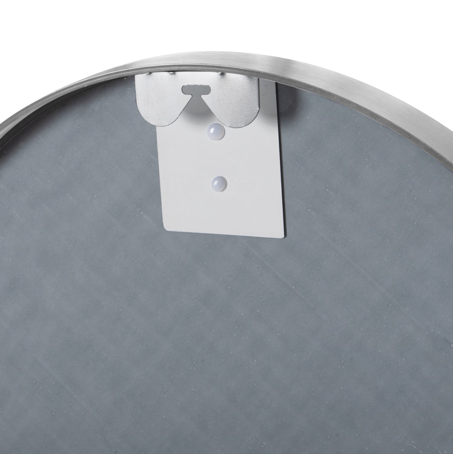 ОГЛЕДАЛО ЗА СТЕНА КРЪГЛА АЛУМИНИЕВА РАМКА В СРЕБРИСТ ЦВЯТ Φ50х3см.