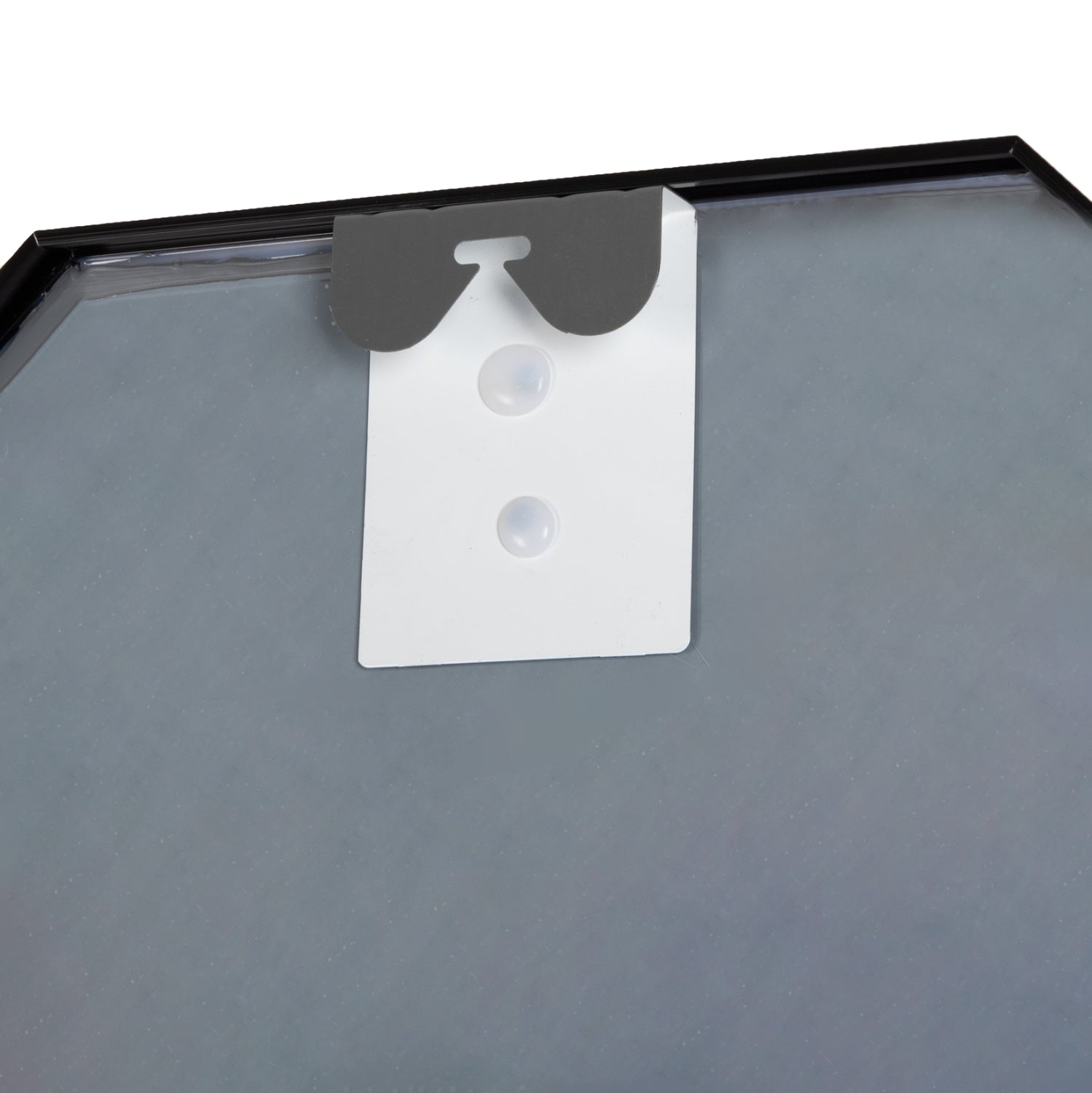 Огледало осмоъгълно черен цвят  55,5x2,5x55,5