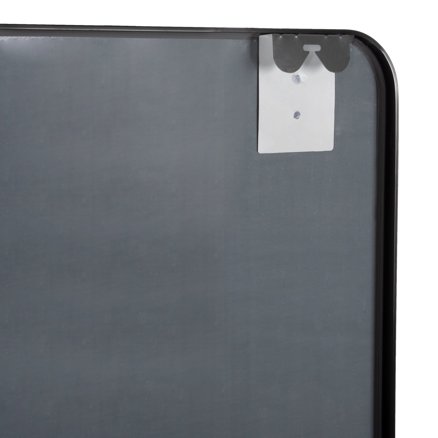 Стенно огледало с алуминиева рамка, черно 60x3x80см