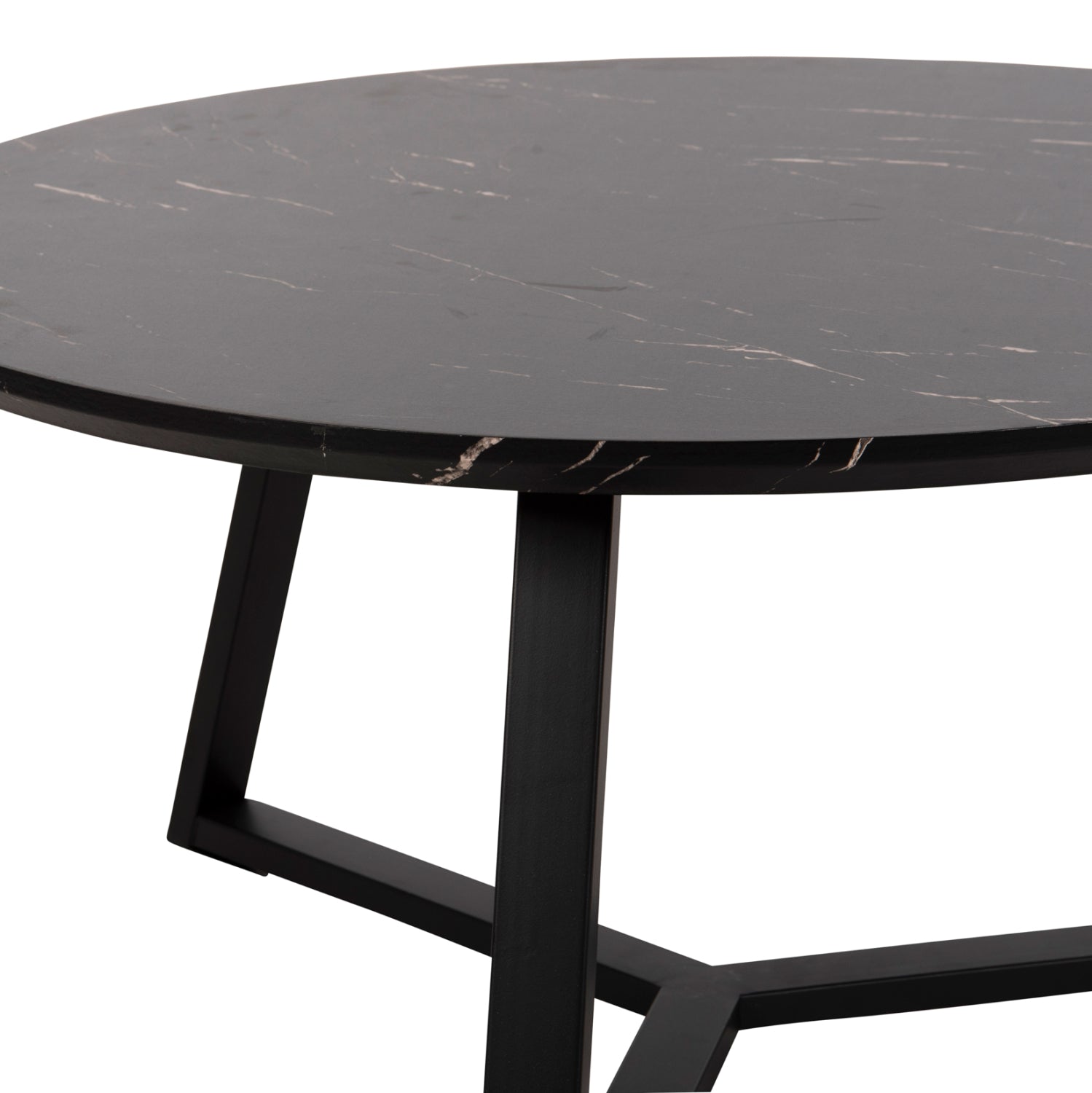 Холна маса ROCKET черен цвят Φ80x42см