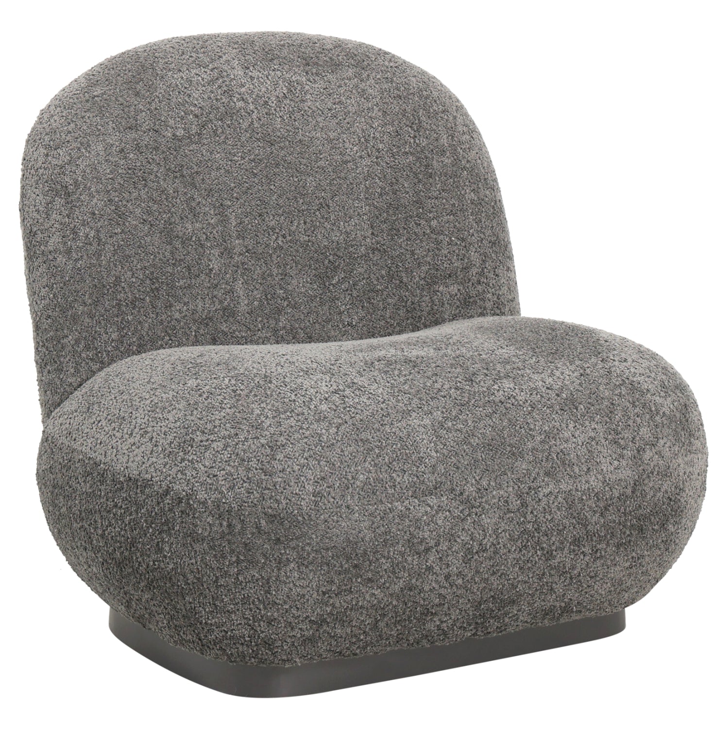 Кресло BEANY букле сив цвят 85x82x77см