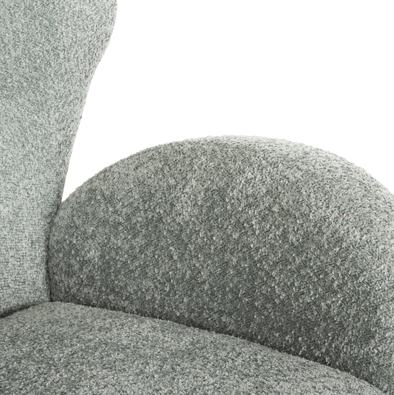 Кресло KRYLY  букле цвят мента  83x87x89