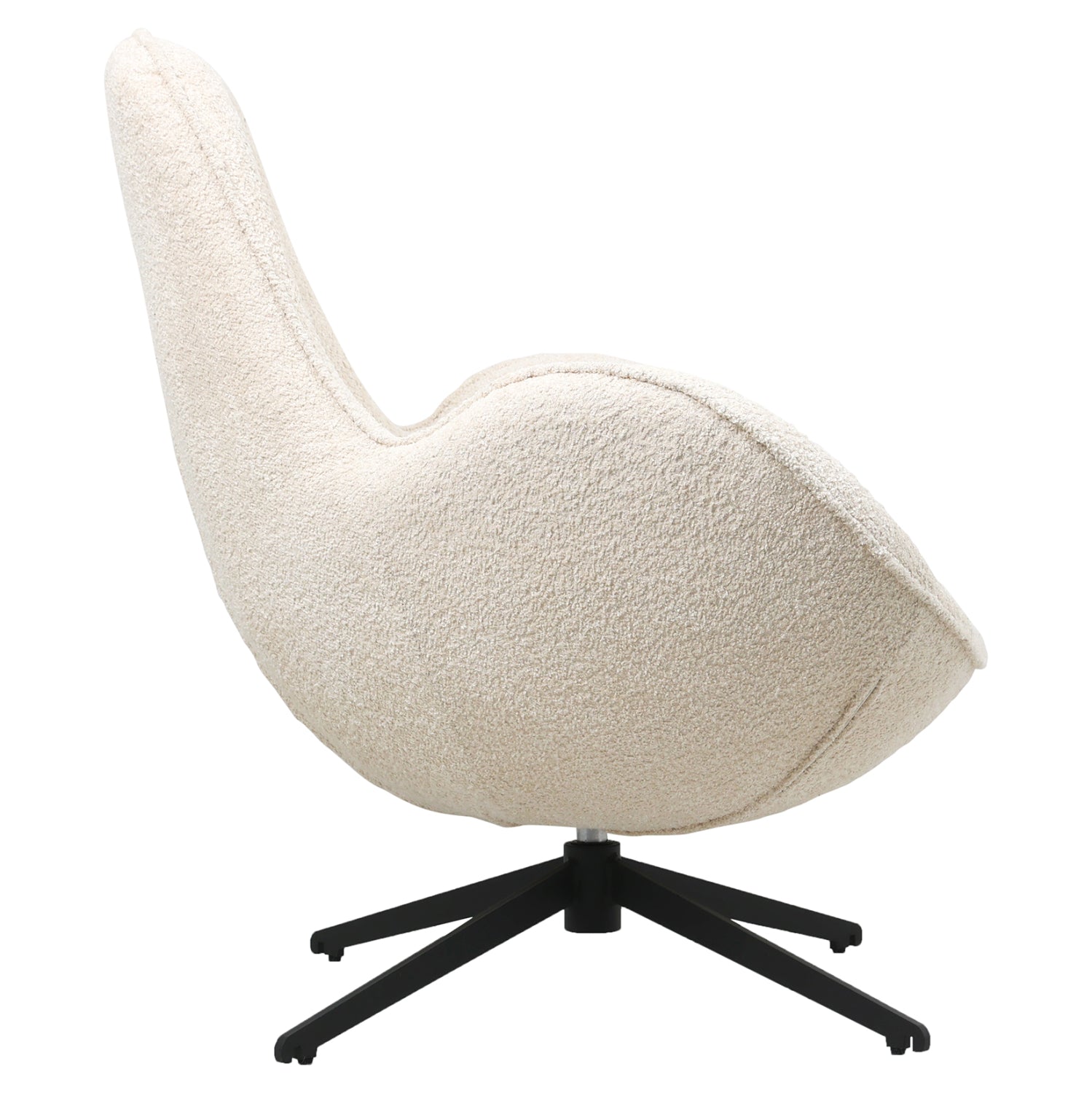 Кресло  BRYNN букле цвят екрю  86x76x87