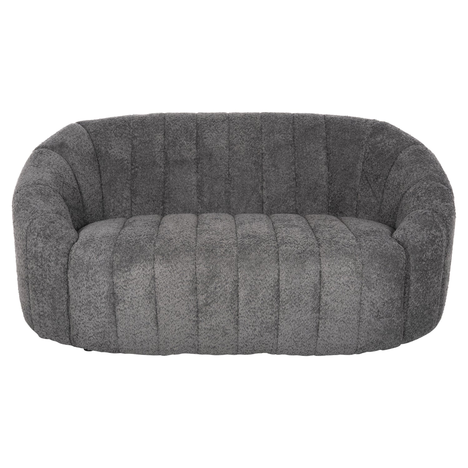 Диван MOBY букле сив цвят 145x82x67 см