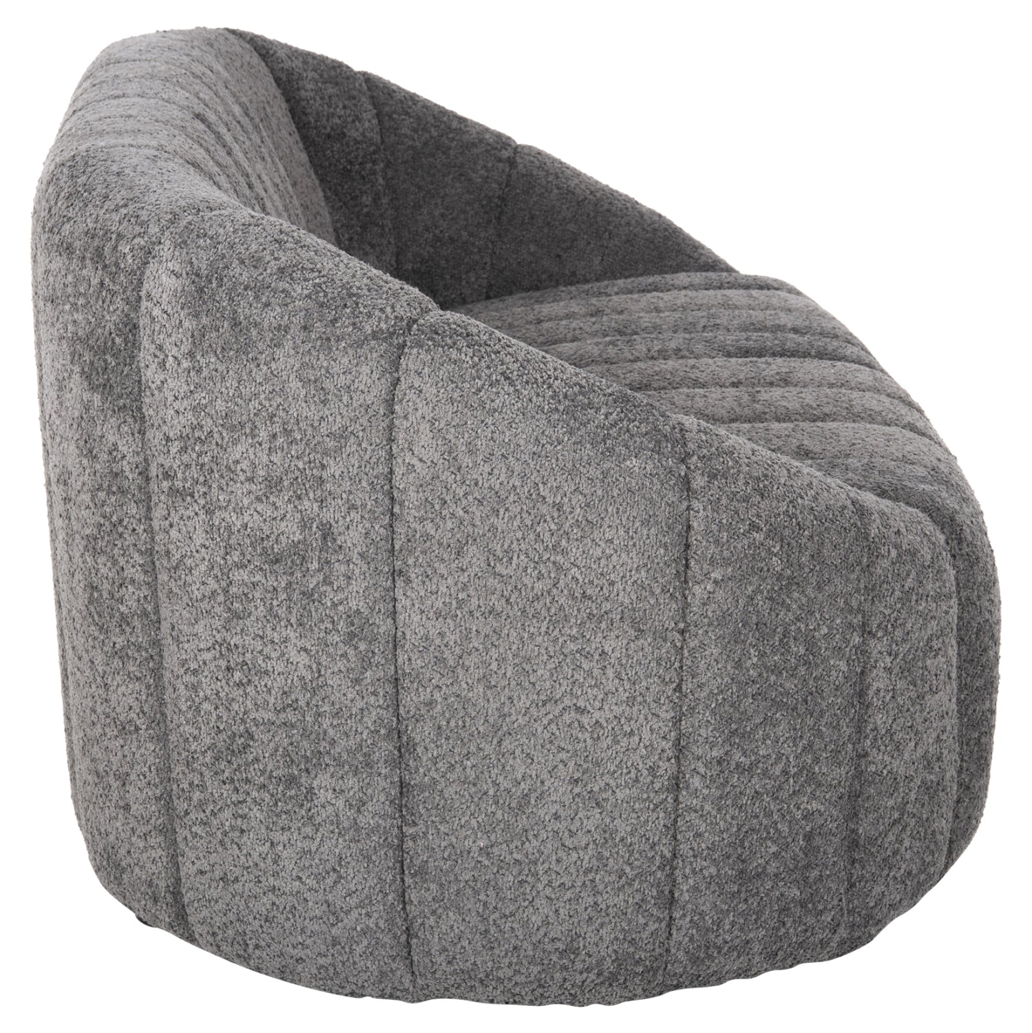 Диван MOBY букле сив цвят 145x82x67 см