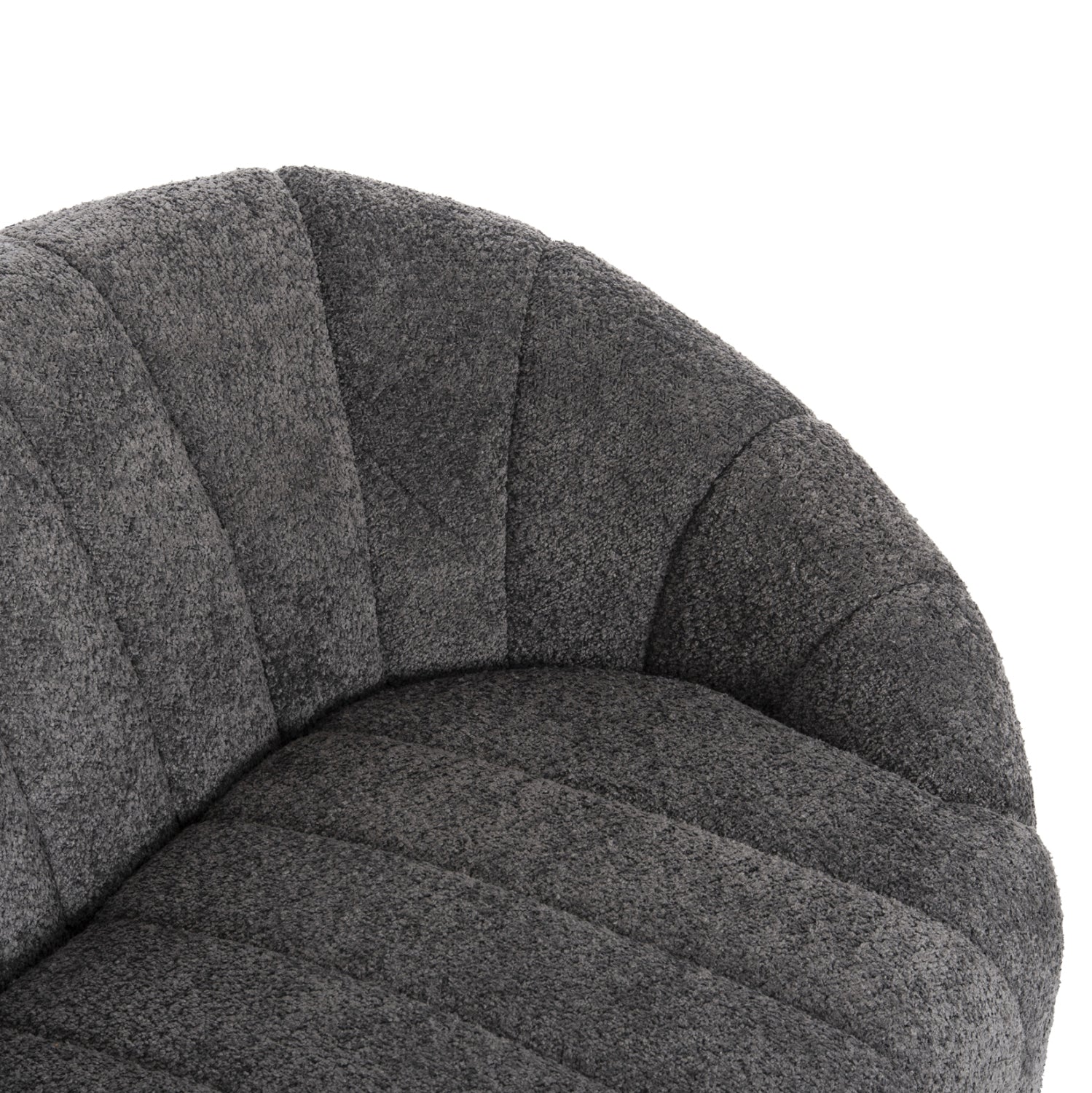 Диван MOBY букле сив цвят 145x82x67 см