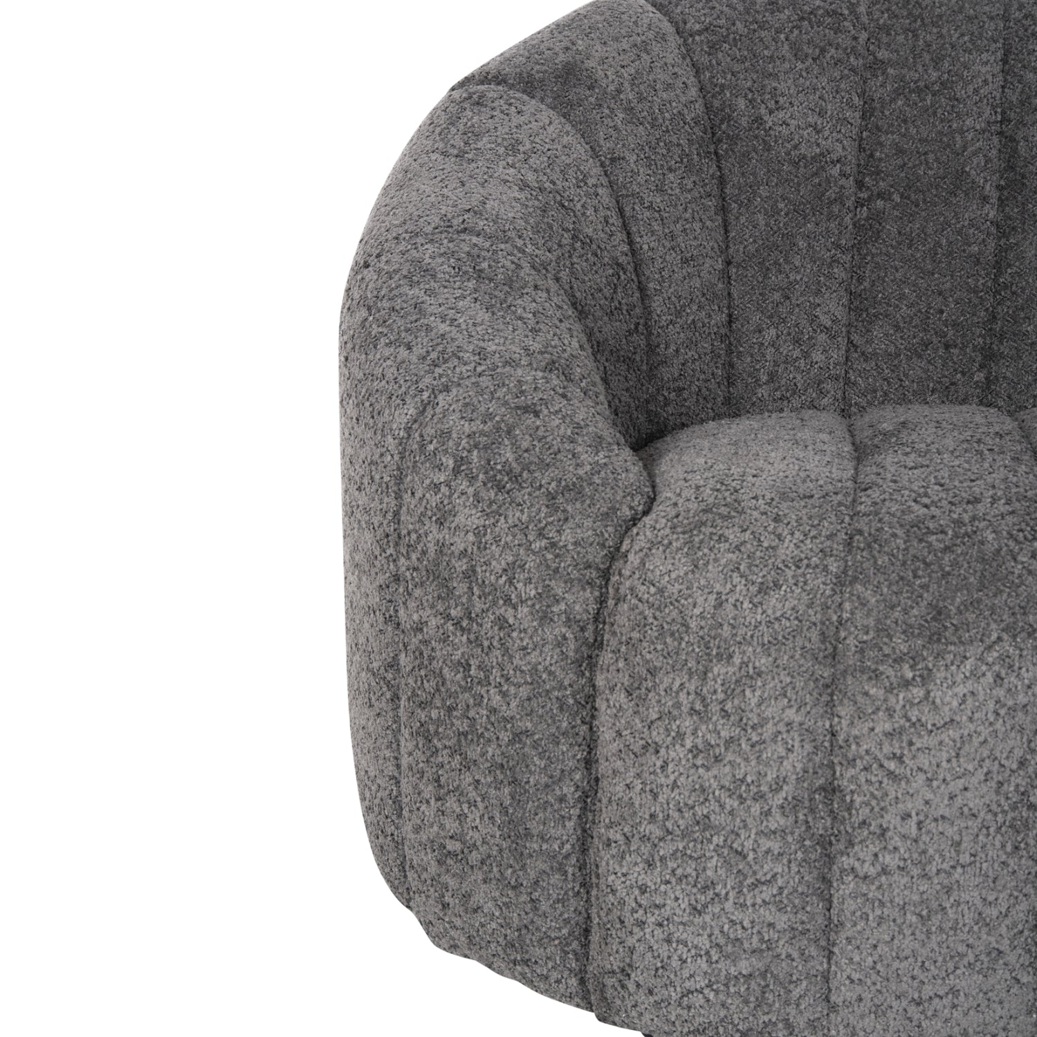 Диван MOBY букле сив цвят 145x82x67 см