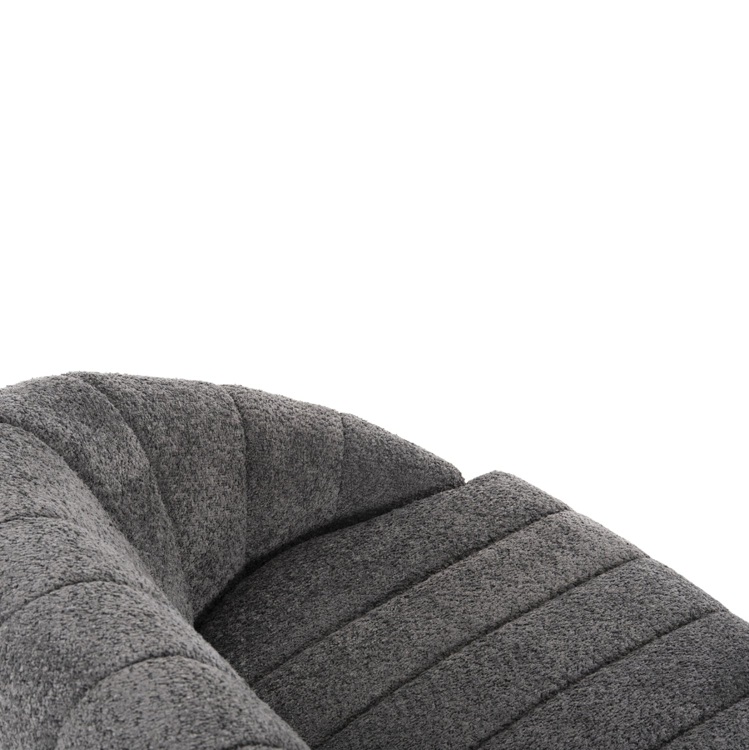Диван MOBY букле сив цвят 145x82x67 см