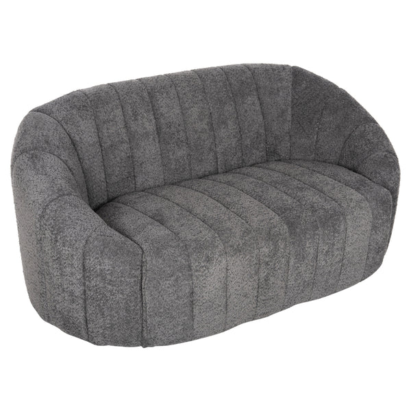 Диван MOBY букле сив цвят 145x82x67 см