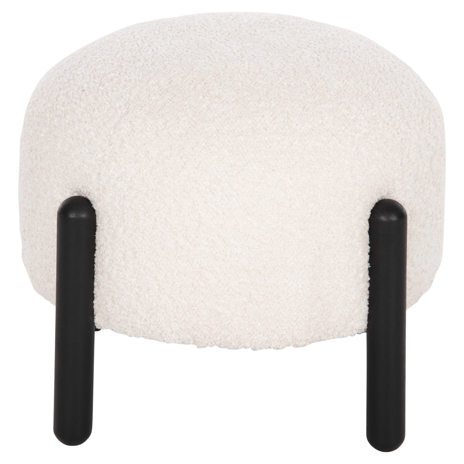 Табуретка   EWAN букле цвят екрю Φ45x36