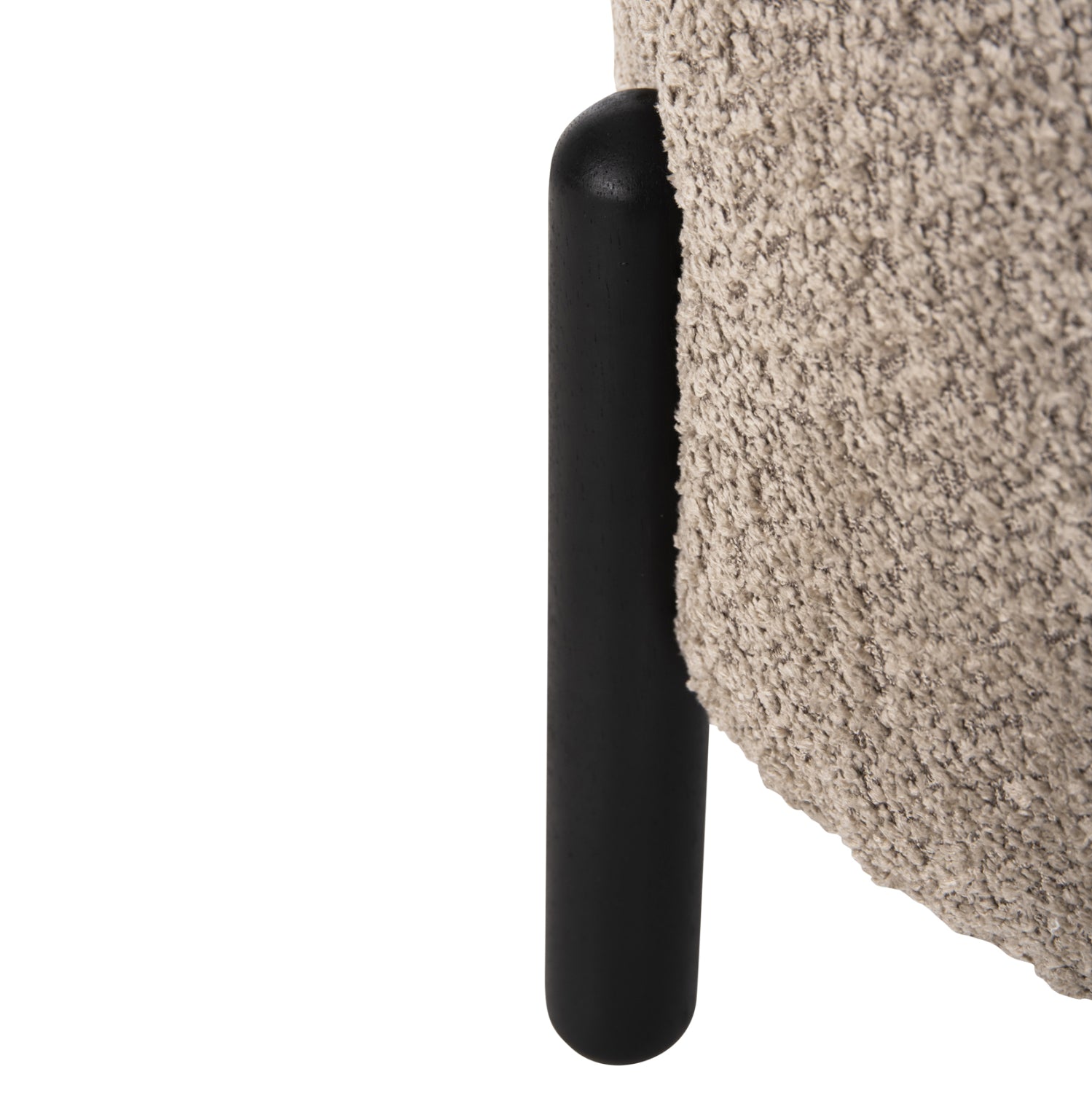 Табуретка EWAN букле бежов цвят Φ45x36