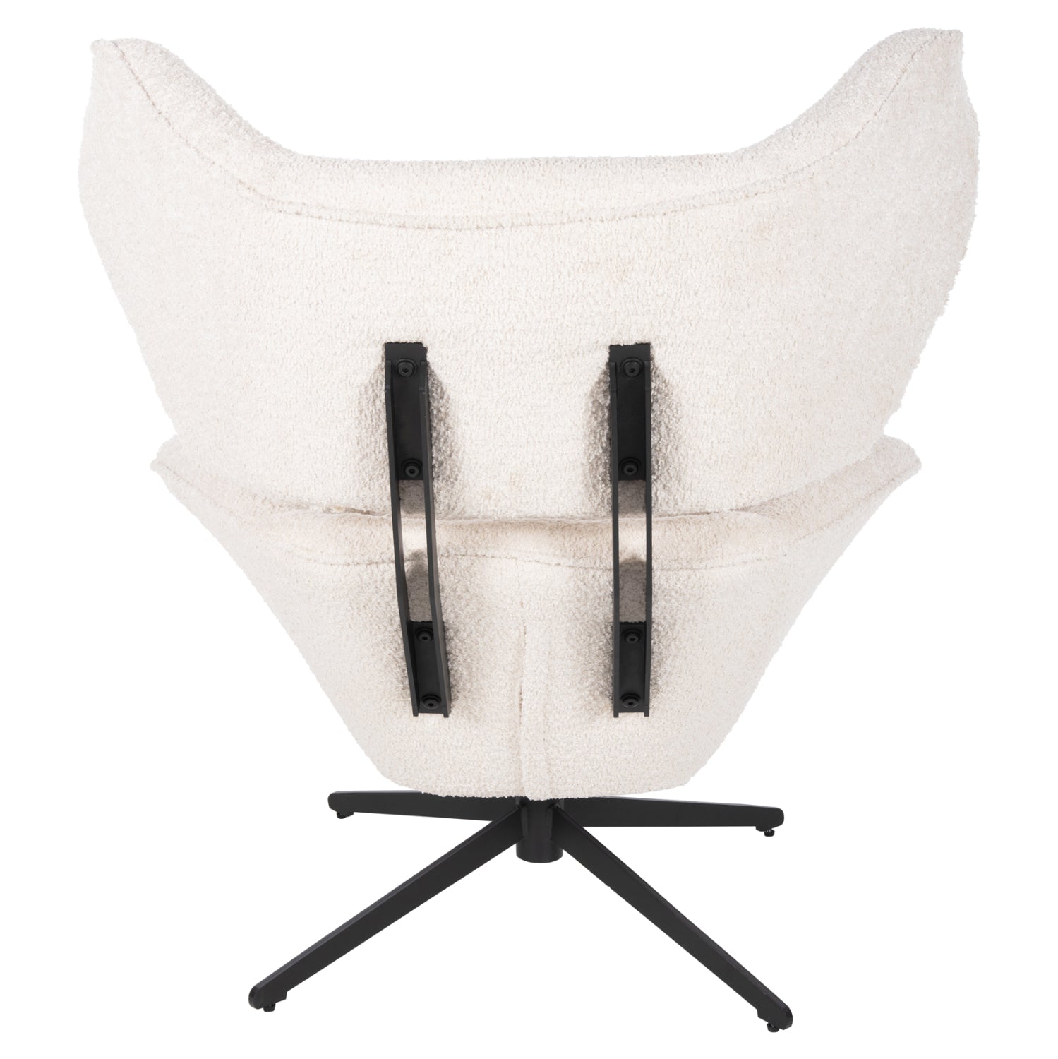 Кресло Брус букле цвят екрю  86x90x97