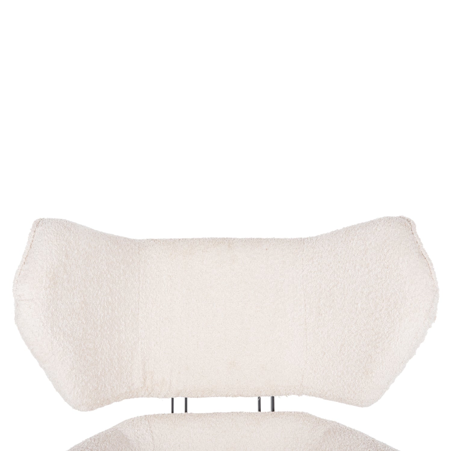 Кресло Брус букле цвят екрю  86x90x97