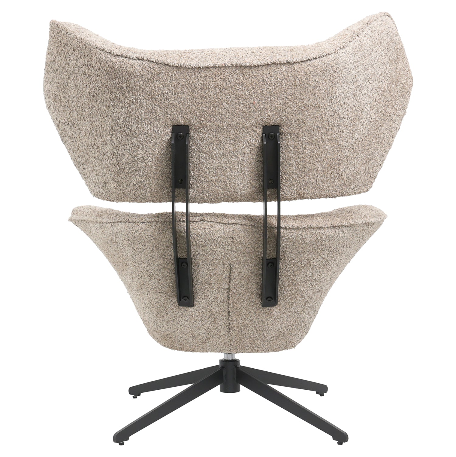 Кресло Брус букле бежов цвят  86x90x97