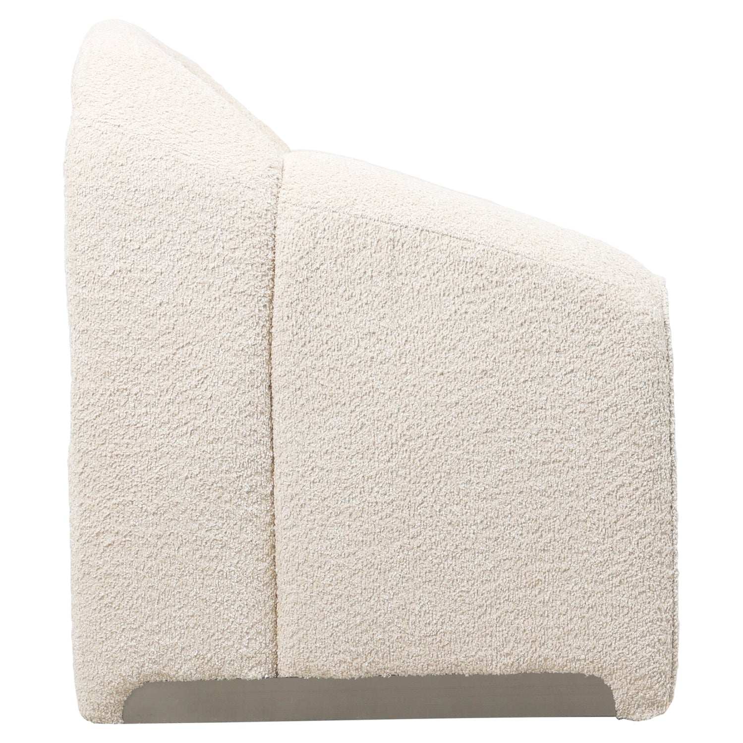 Кресло  SPINER букле екрю цвят  81x64x74см.