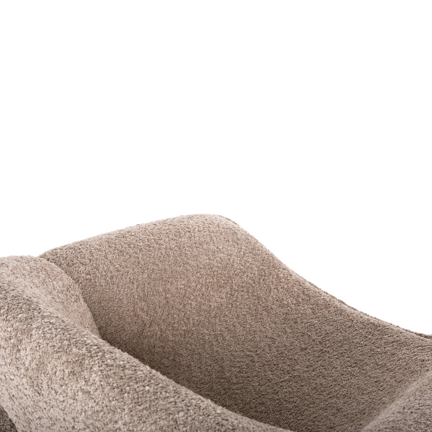 Кресло  SPINER  букле бежов цвят 81x64x74см