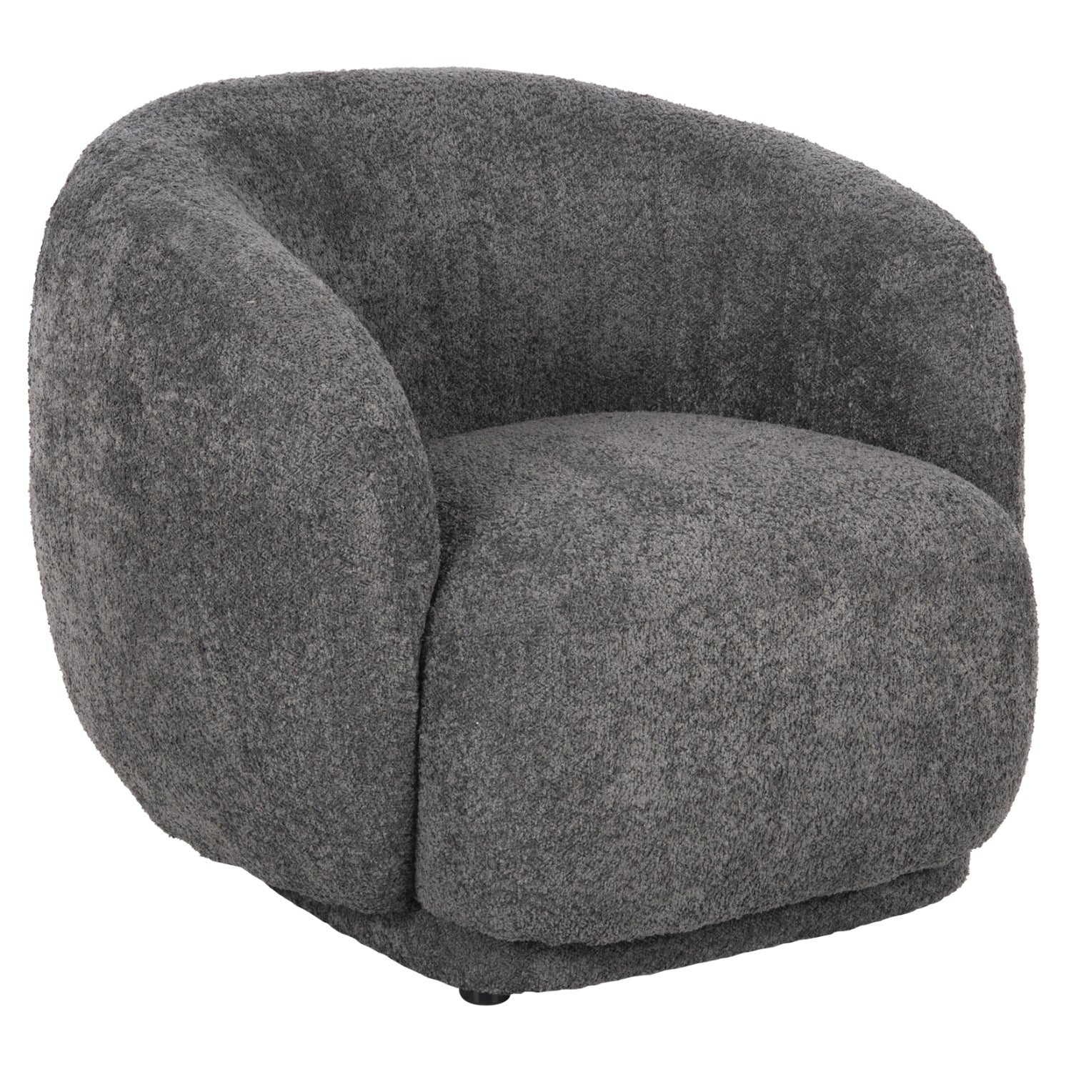 Кресло  KARPEN букле сив цвят 93x87x78