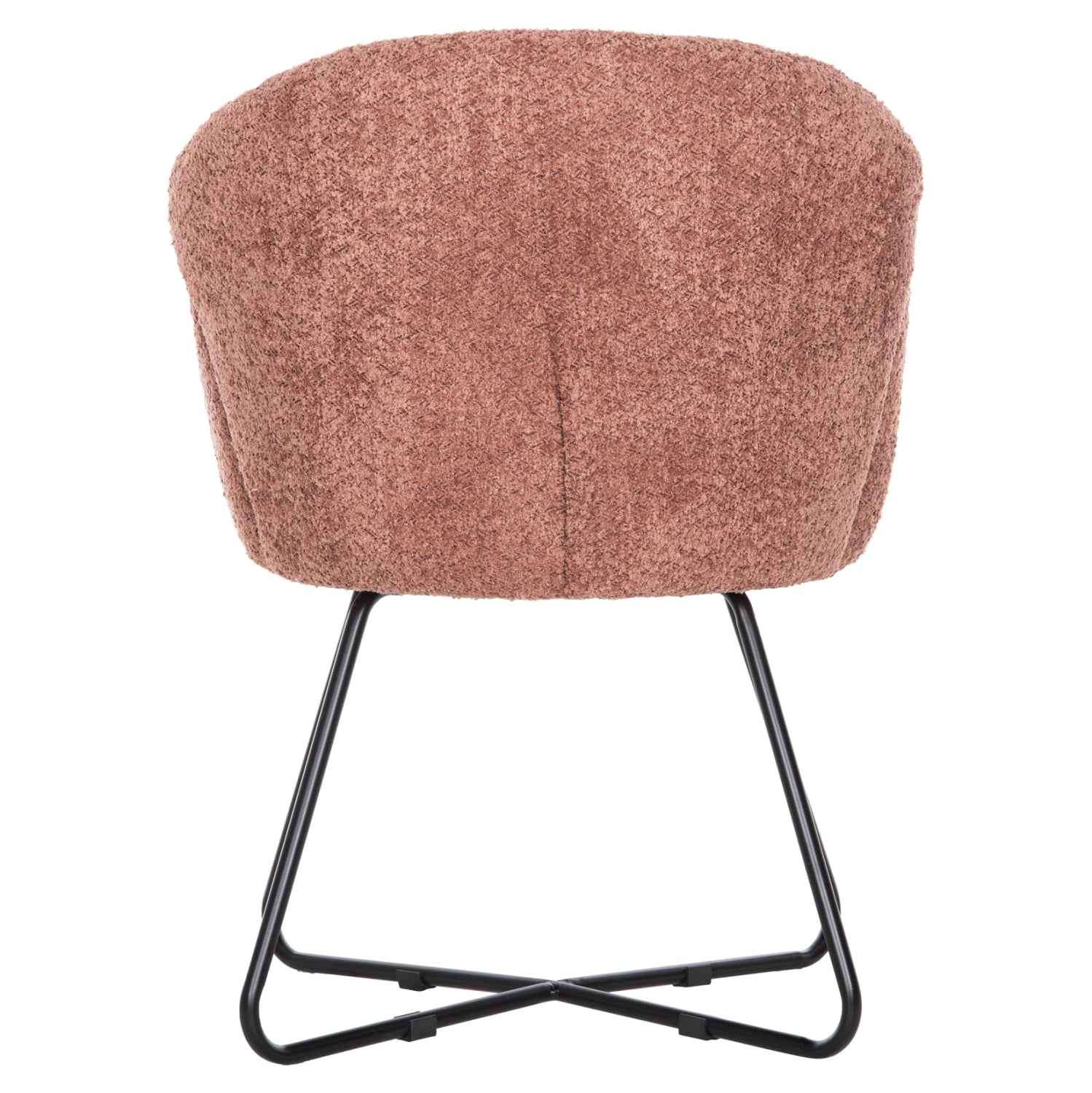 Кресло Харис букле розов цвят  59,5x64x77