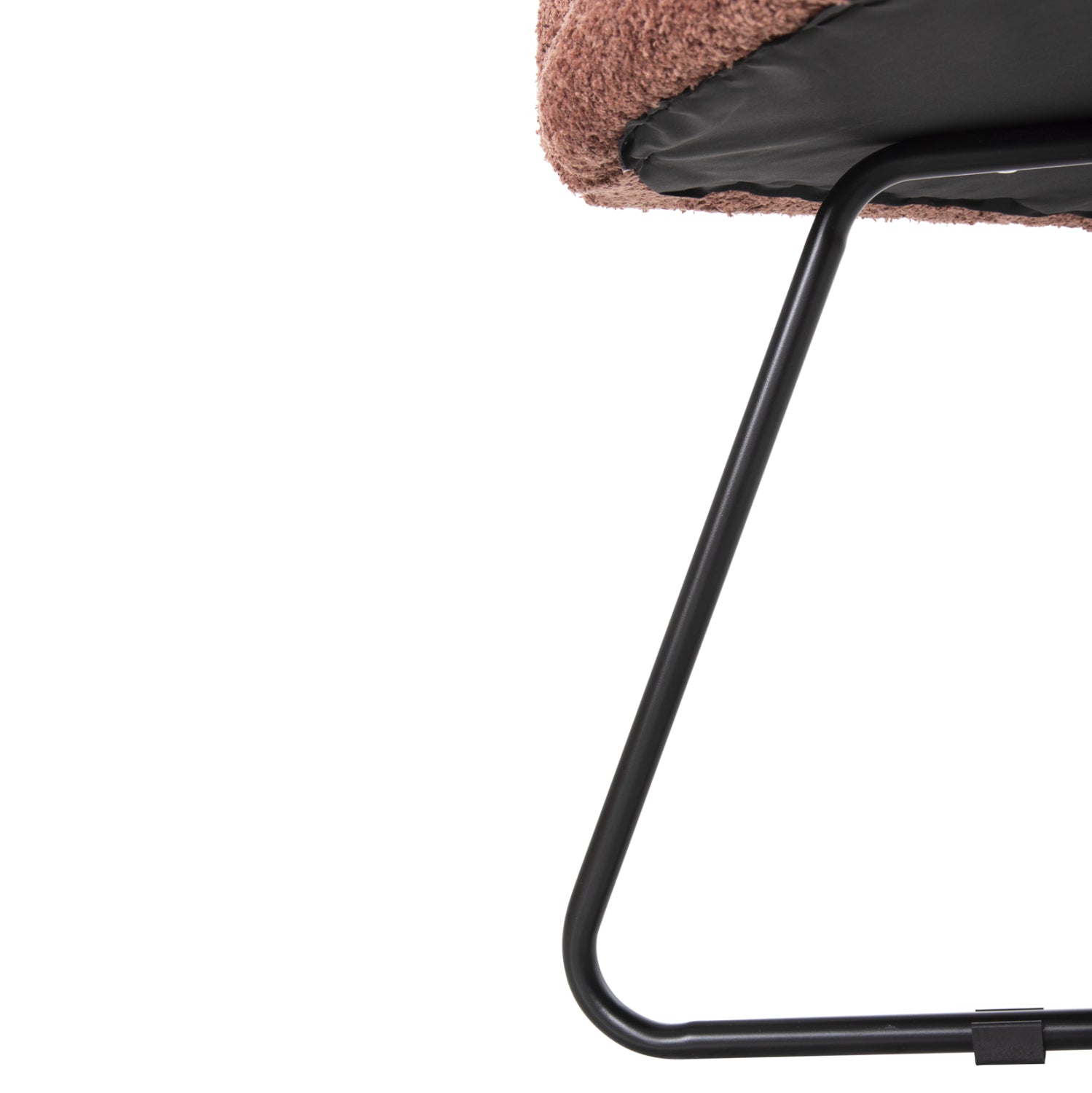 Кресло Харис букле розов цвят  59,5x64x77