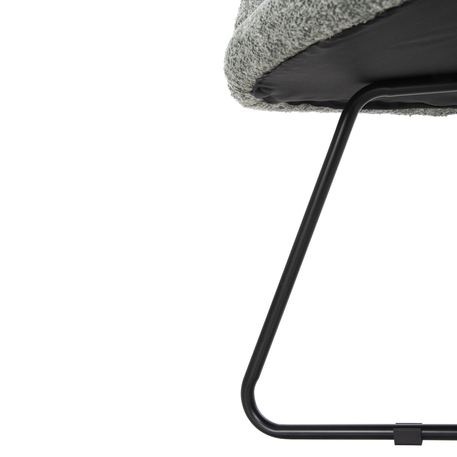 Кресло Харис букле цвят шам фъстък  59,5x64x77