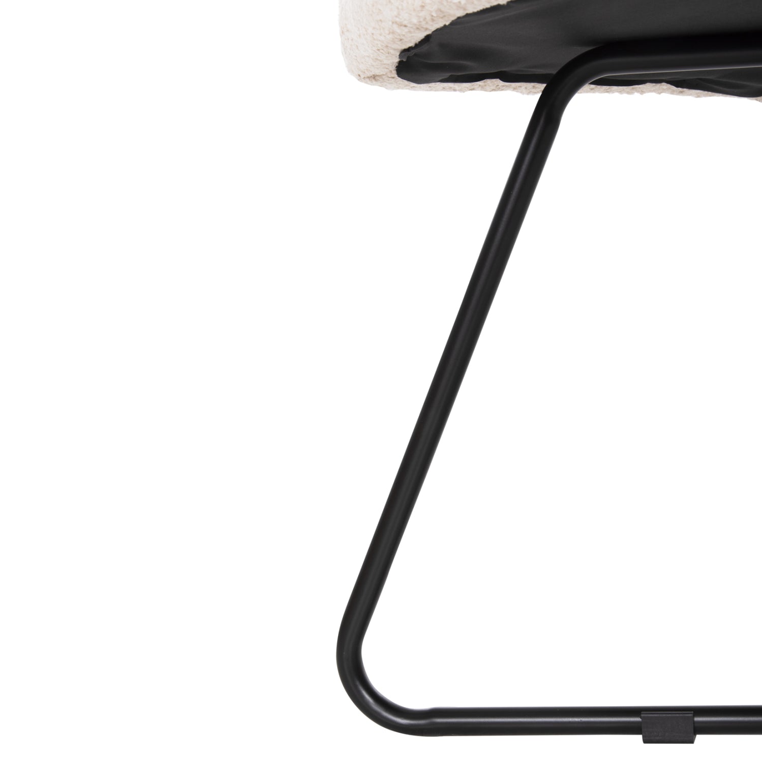 Кресло Харис букле цвят екрю  59,5x64x77