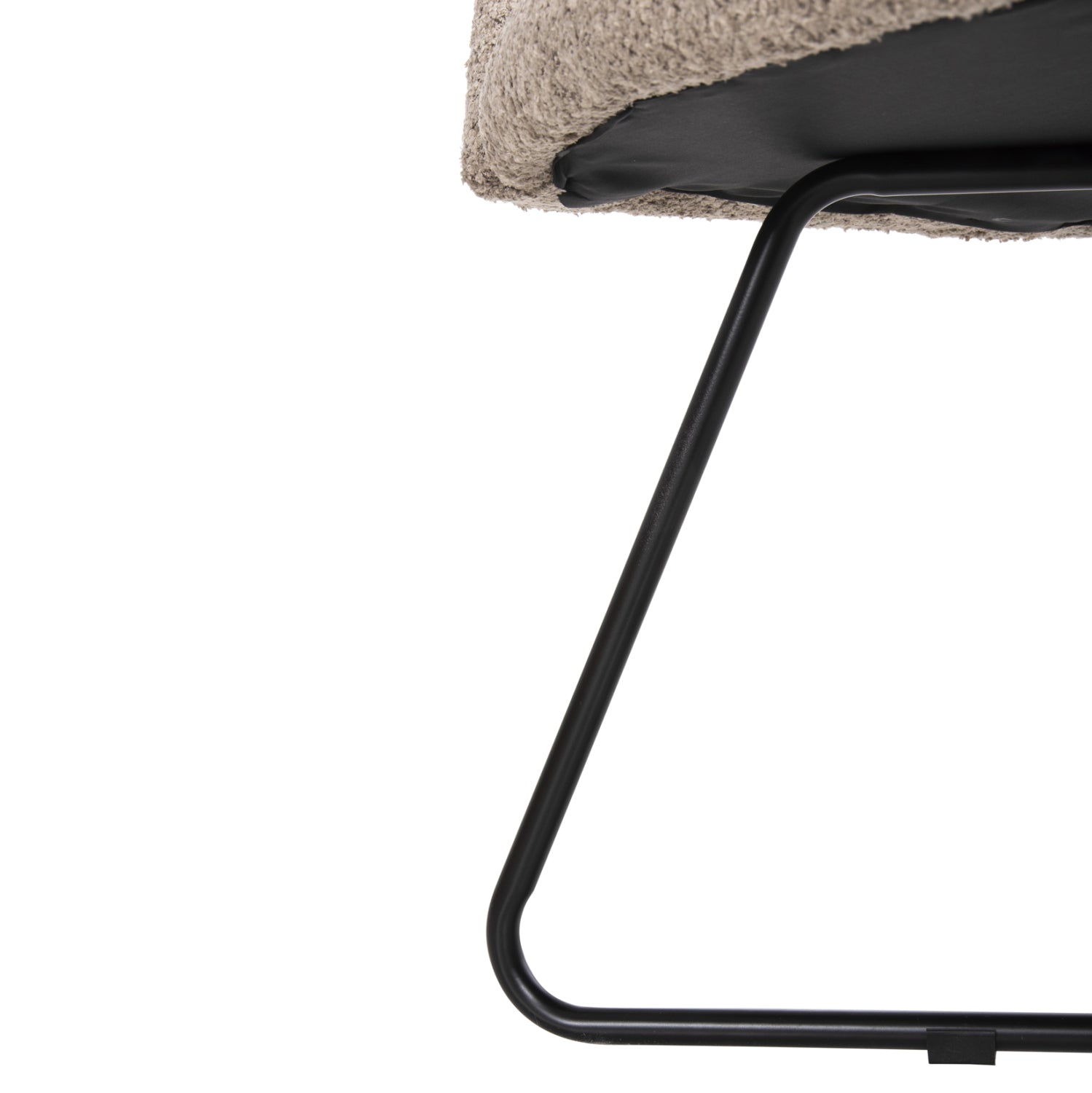 Кресло Харис букле бежов цвят  59,5x64x77