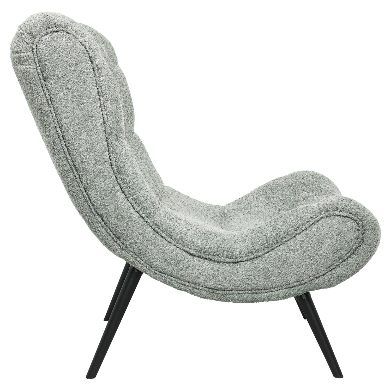 Кресло Брим букле цвят шам фъстък  80x95x95