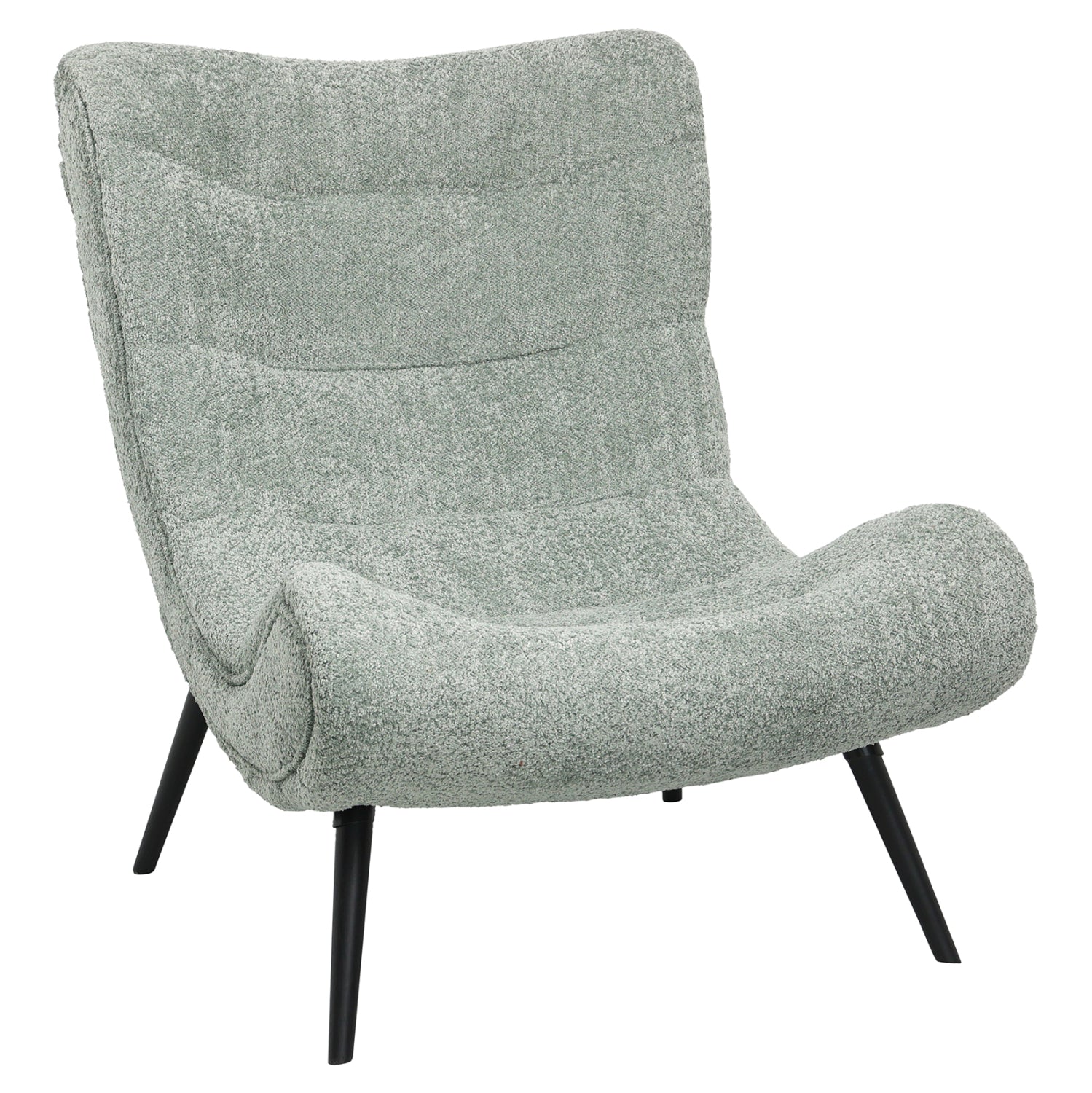 Кресло Брим букле цвят шам фъстък  80x95x95