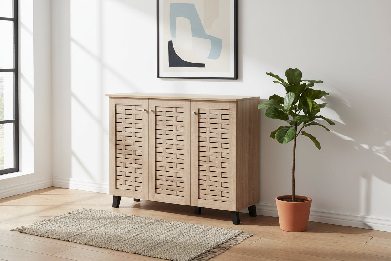 Шкаф за обувки PRODY цвят сонома 115x34x89см