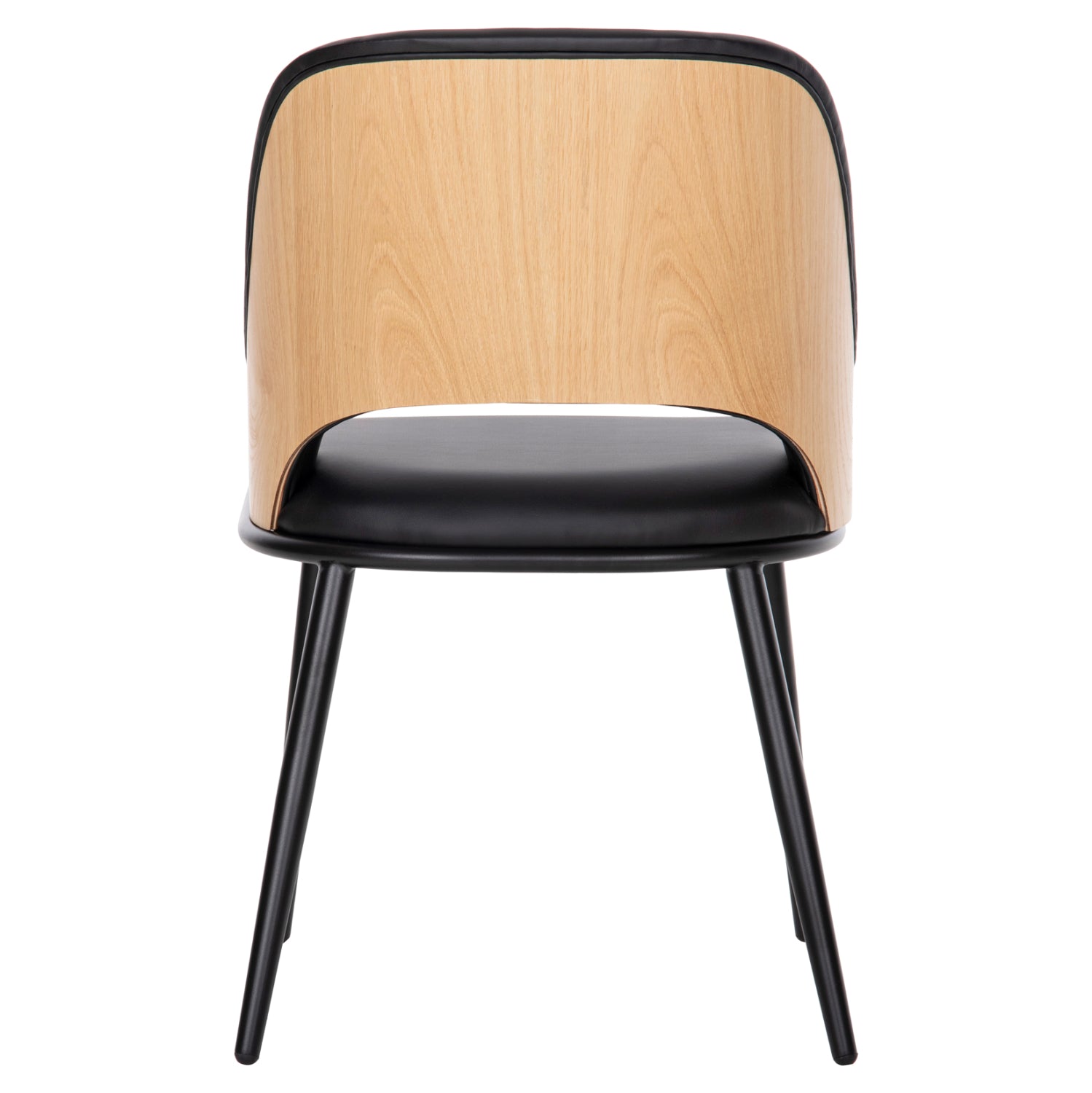 Стол DELF цвят черен-натурал 48x55x76