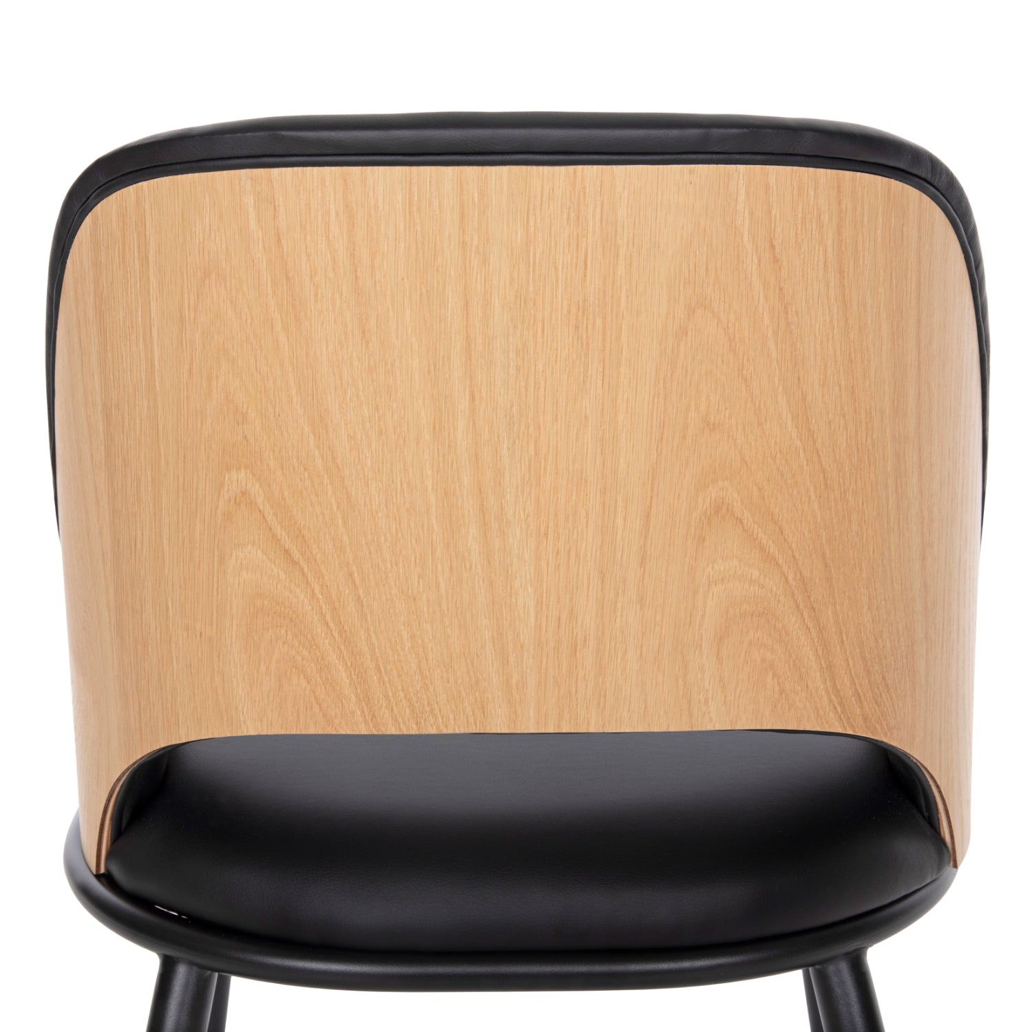 Стол DELF цвят черен-натурал 48x55x76