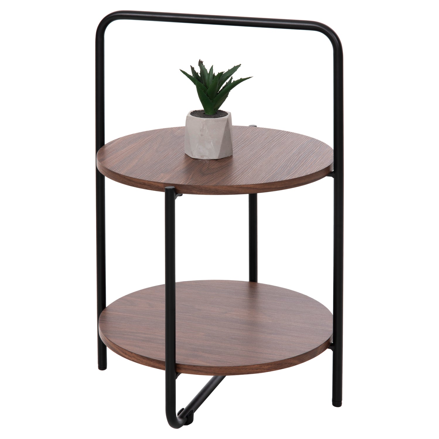 Помощна маса SYLO цвят орех-черен  Φ44x66см