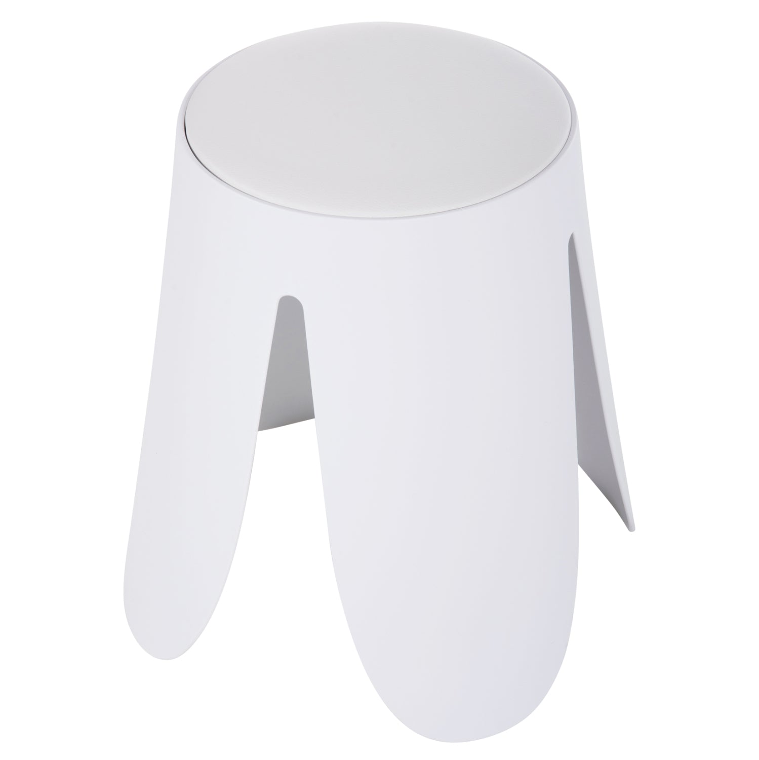 Табуретка DENTY бял цвят Φ30x45
