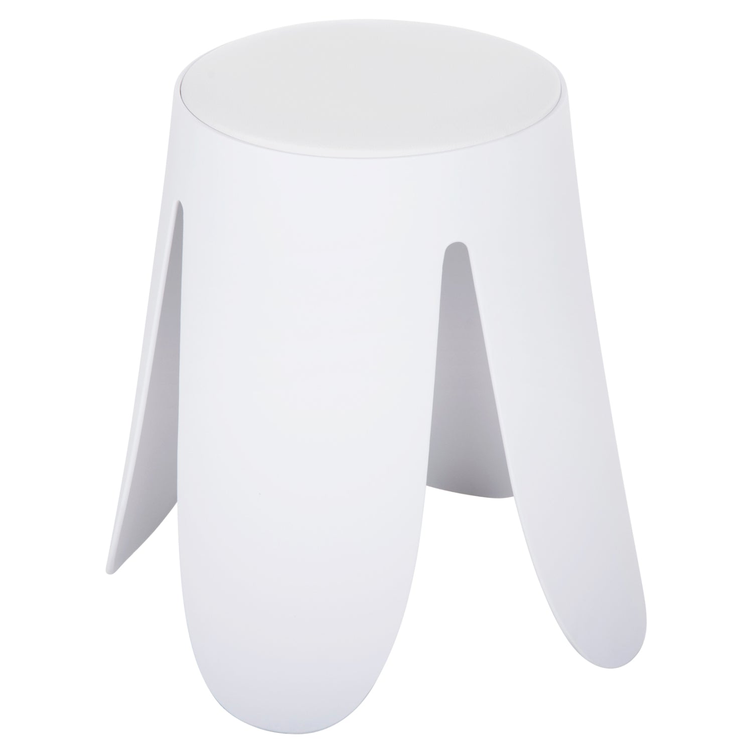 Табуретка DENTY бял цвят Φ30x45