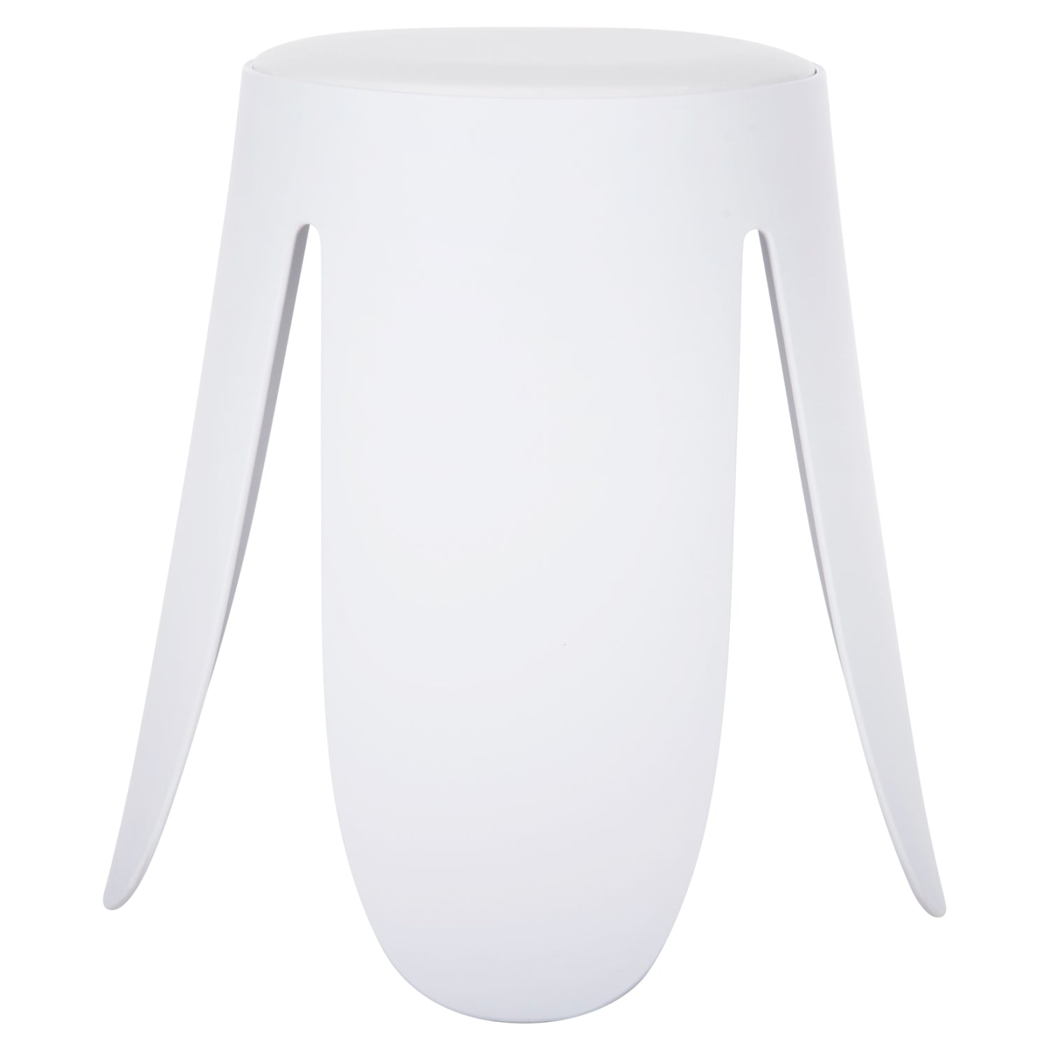 Табуретка DENTY бял цвят Φ30x45
