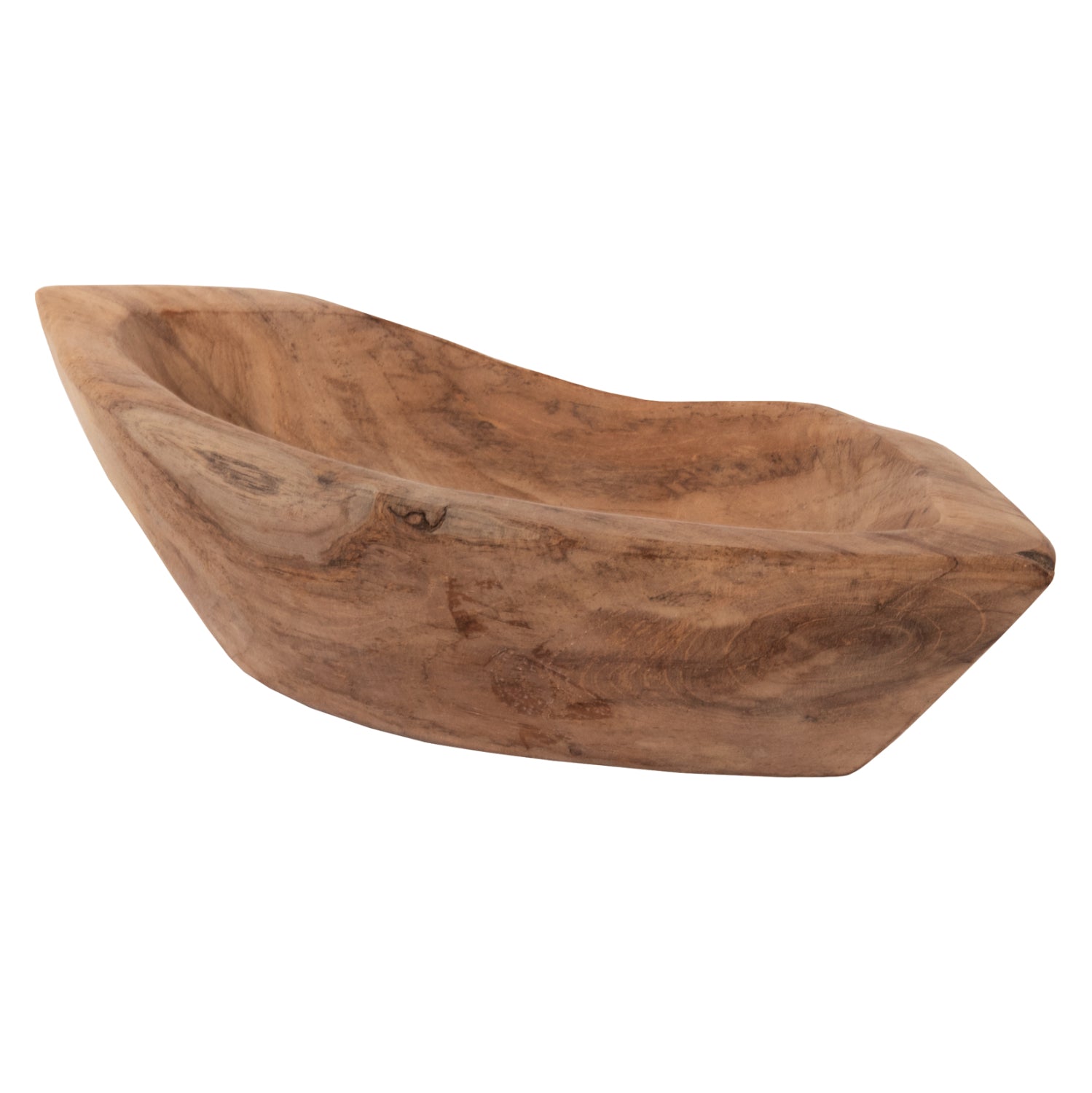 Декоративен съд  Noki тиково дърво 30x6x13см