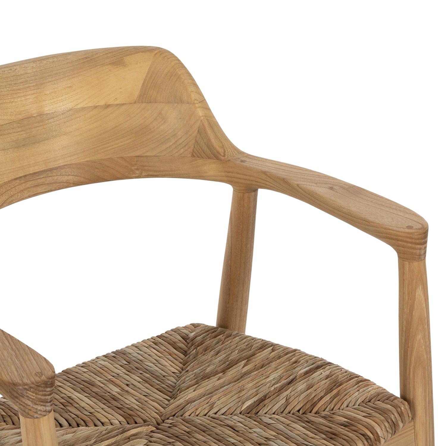 Кресло Kingsley /седалка ратан/  в естествен цвят 57.5x54x80см.