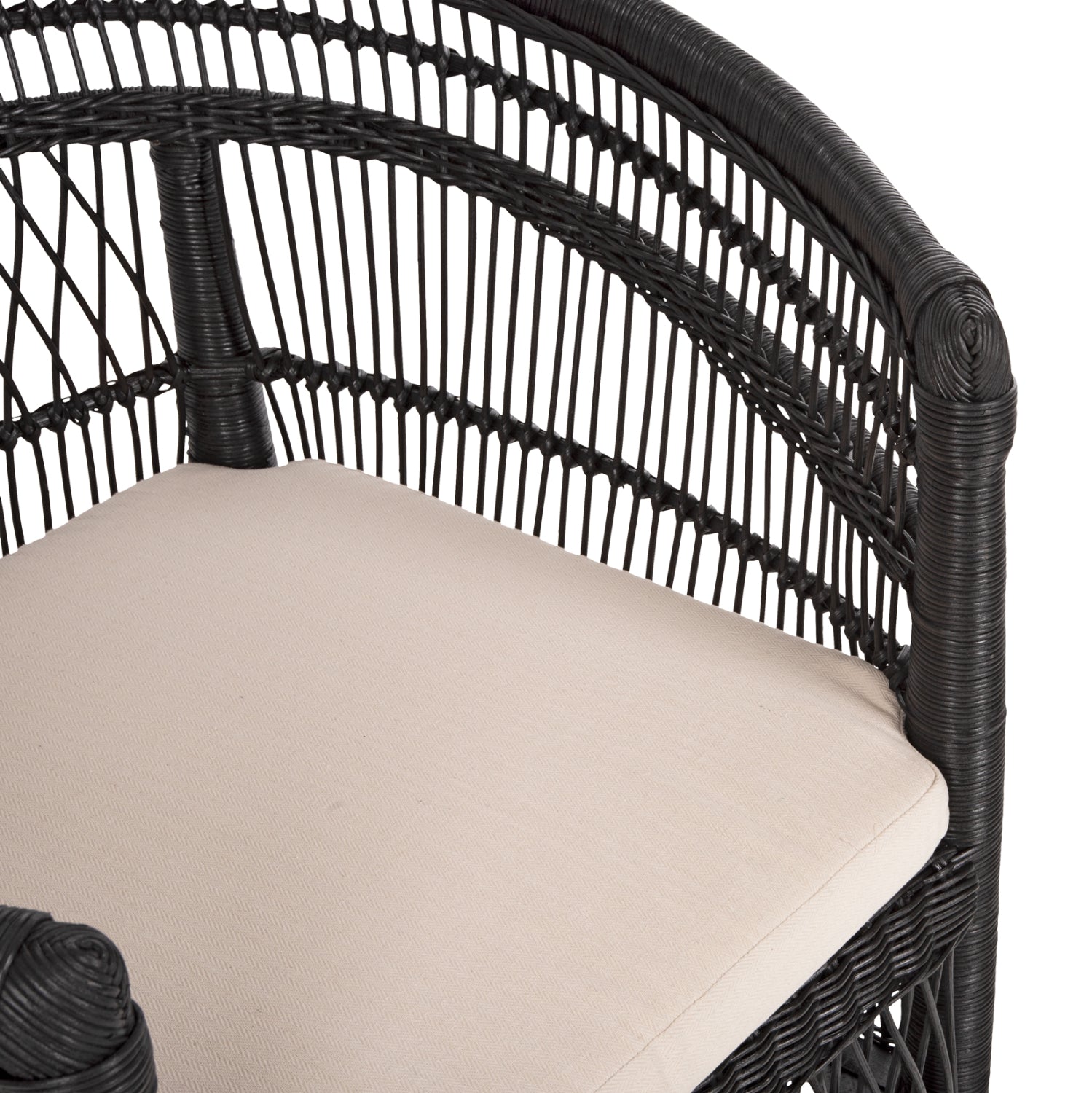 Фотьойл MALAWI черен цвят 80x70x86