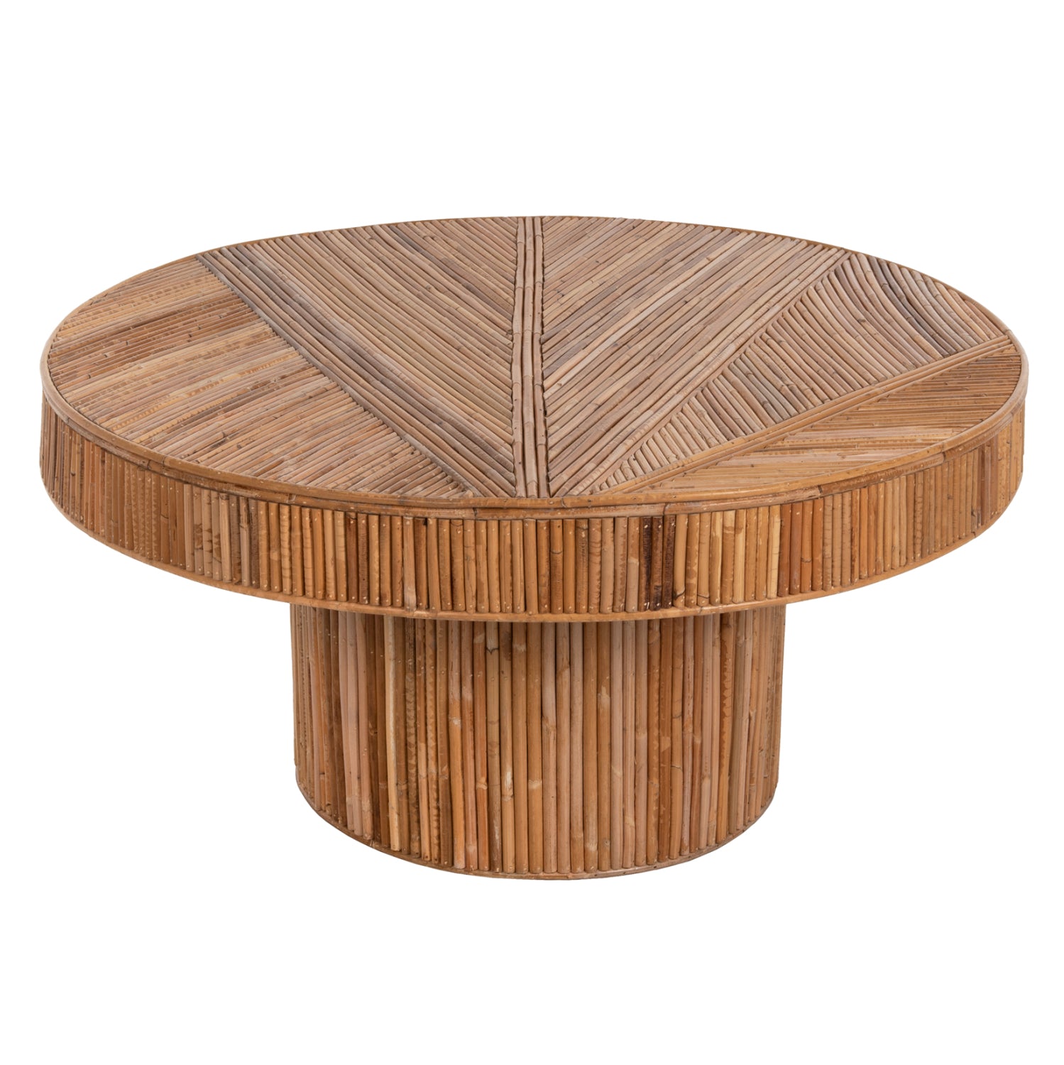 Холна маса GATSBY естетсвен цвят Φ100x50см