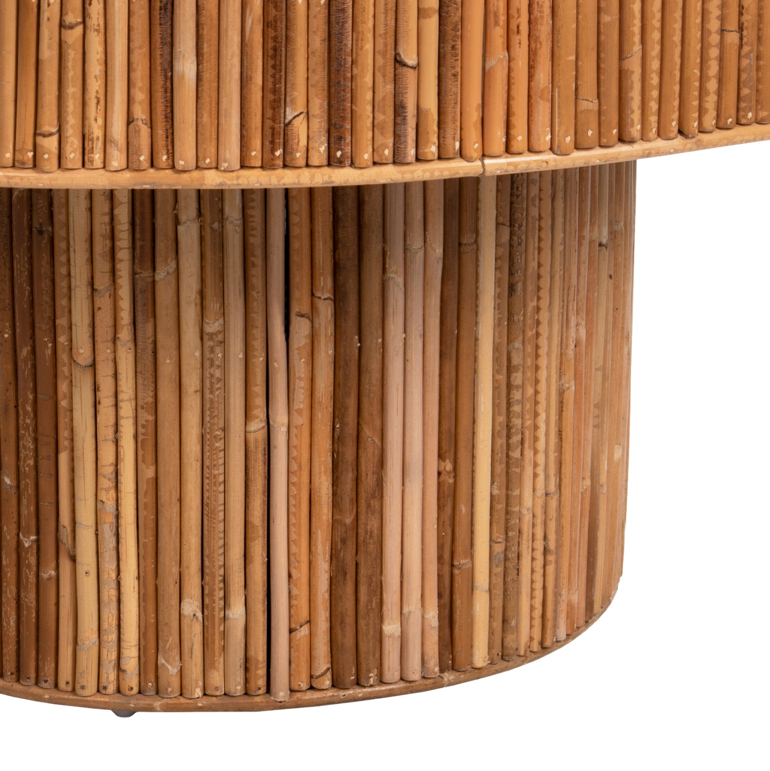 Холна маса GATSBY естетсвен цвят Φ100x50см