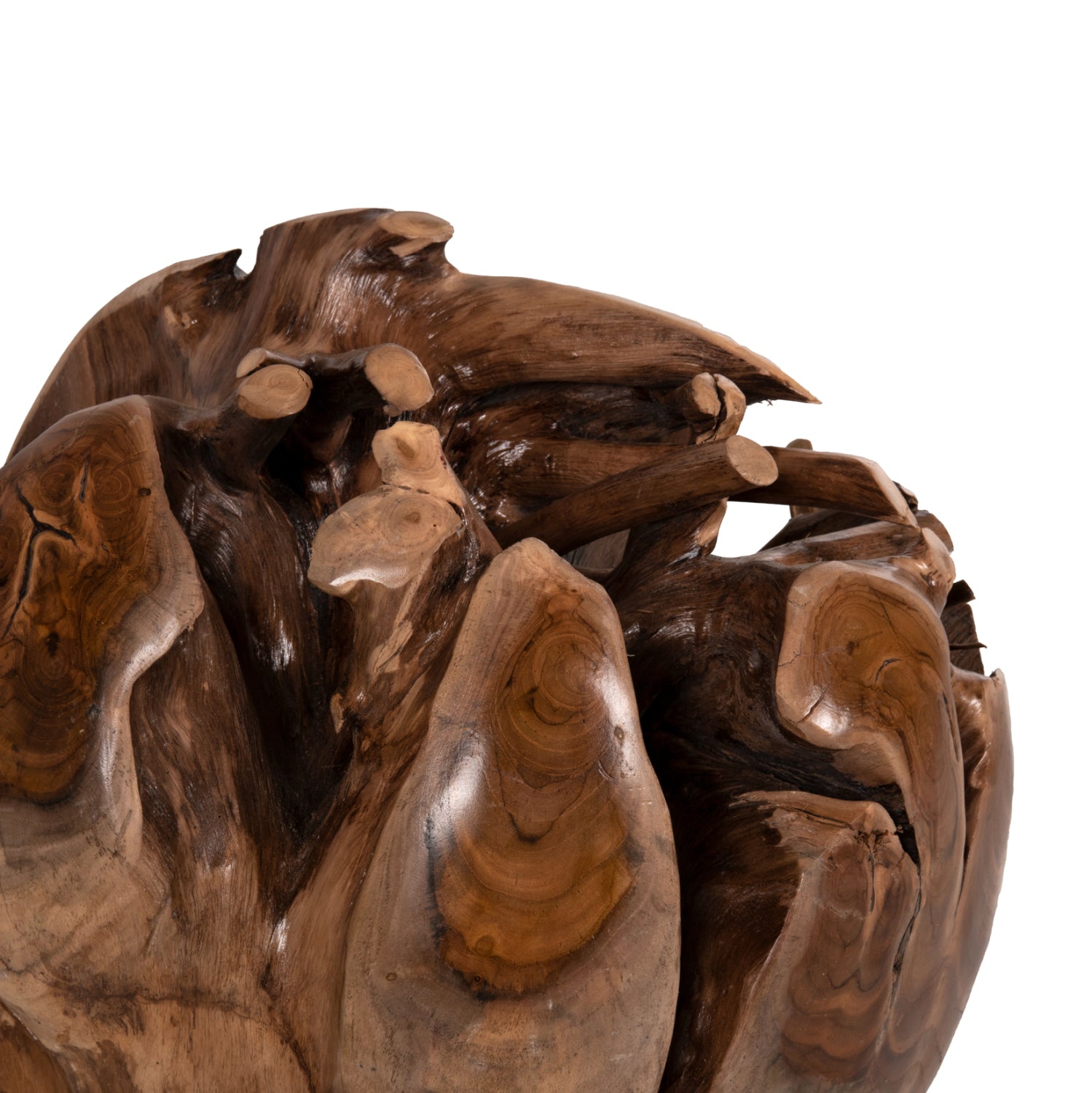 Дървена декорация ф50 -натурал