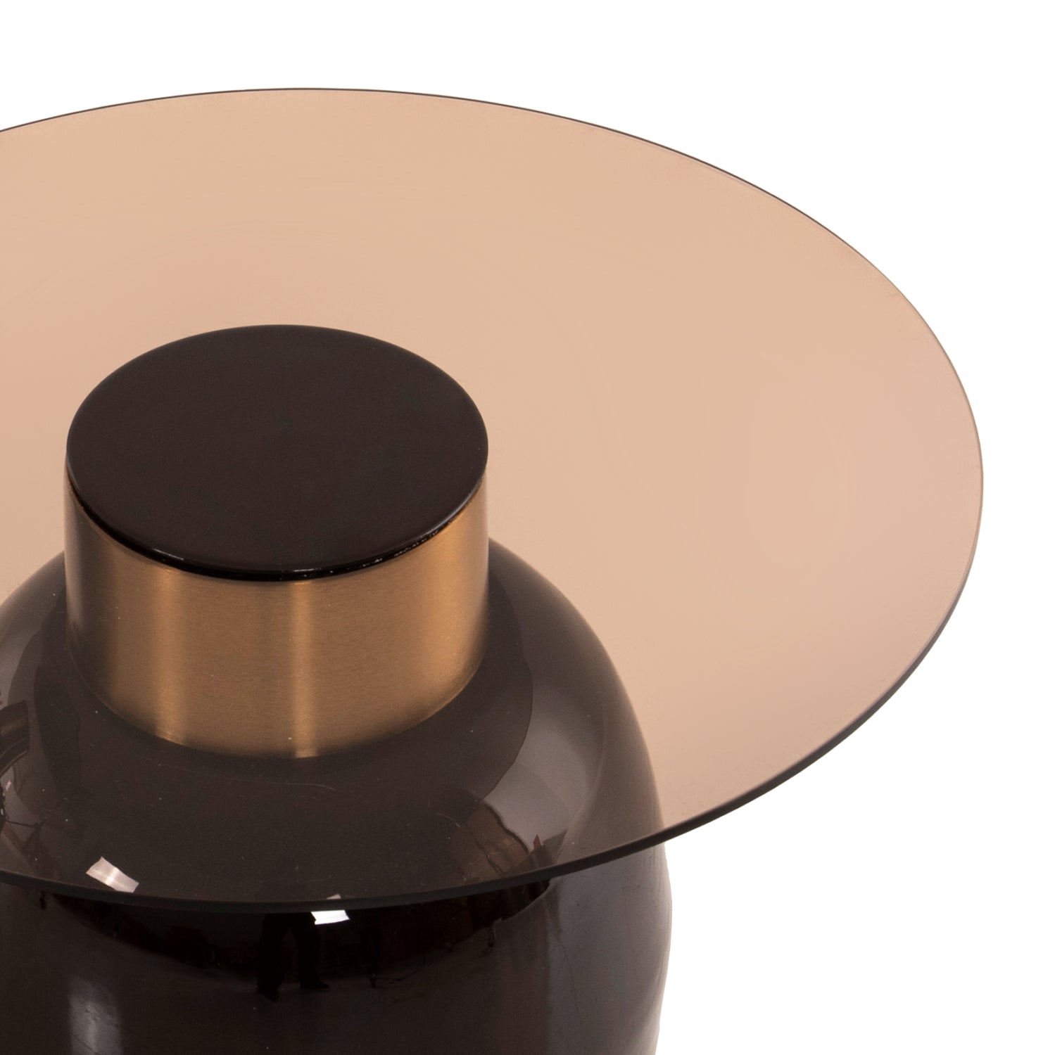 Помощни маси FRYN  цвят златист-кафяв  Φ60 и Φ50 см