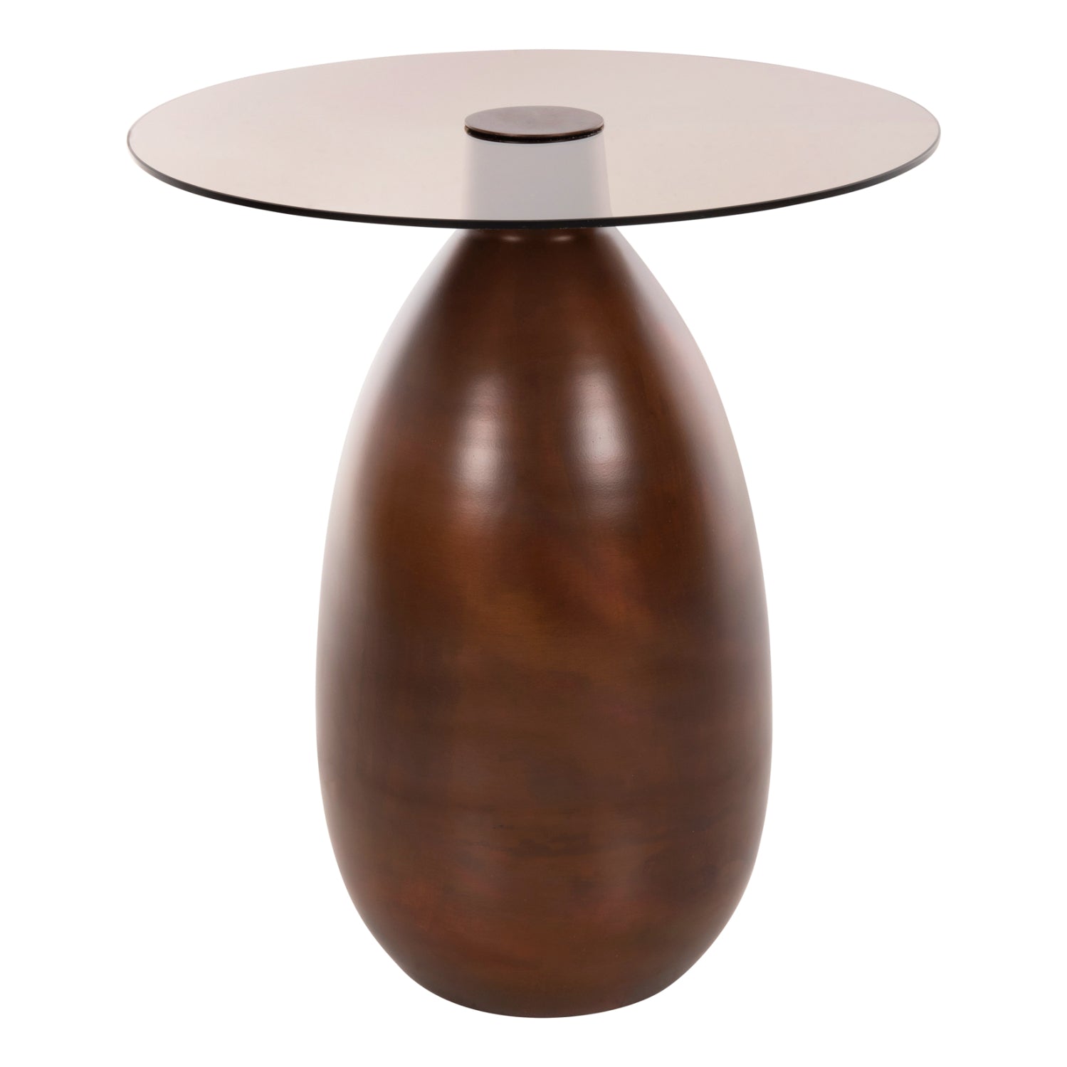 Комплект странични маси 2 бр меден цвят Φ44 и Φ40 см